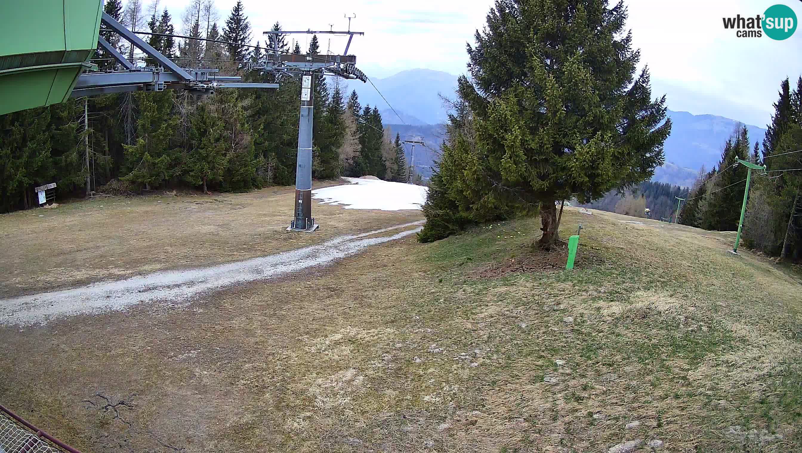 Smušišče Cerkno spletna kamera Lom zgornja proga