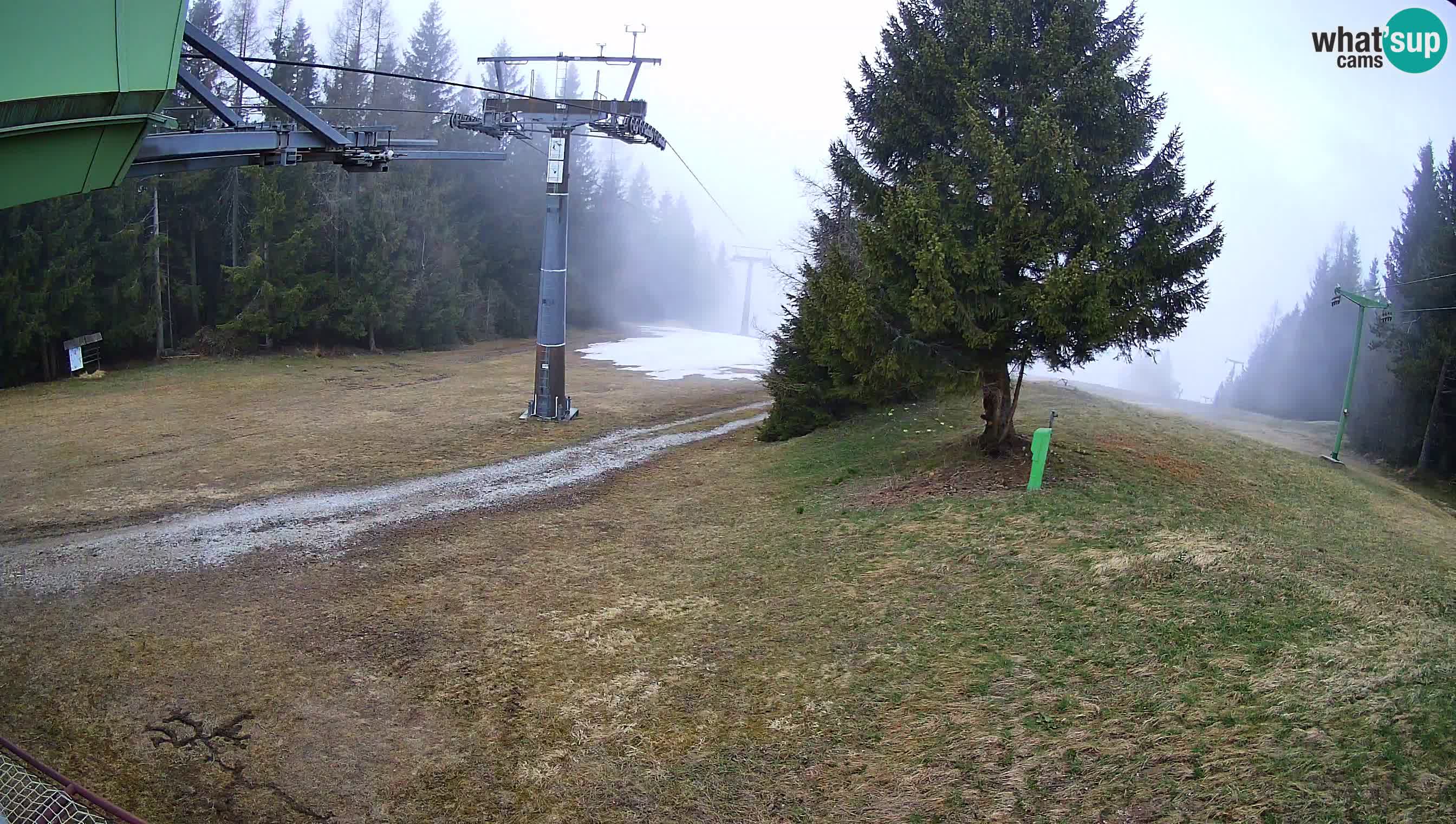 Smušišče Cerkno spletna kamera Lom zgornja proga