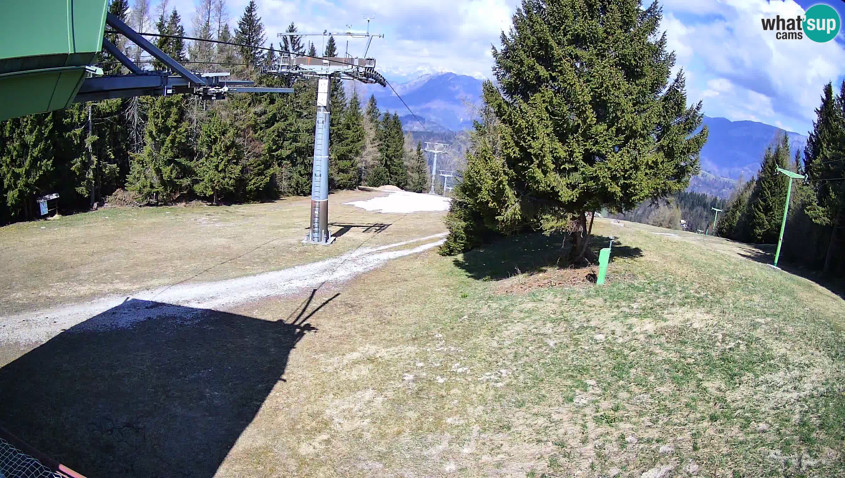 Smušišče Cerkno spletna kamera Lom zgornja proga