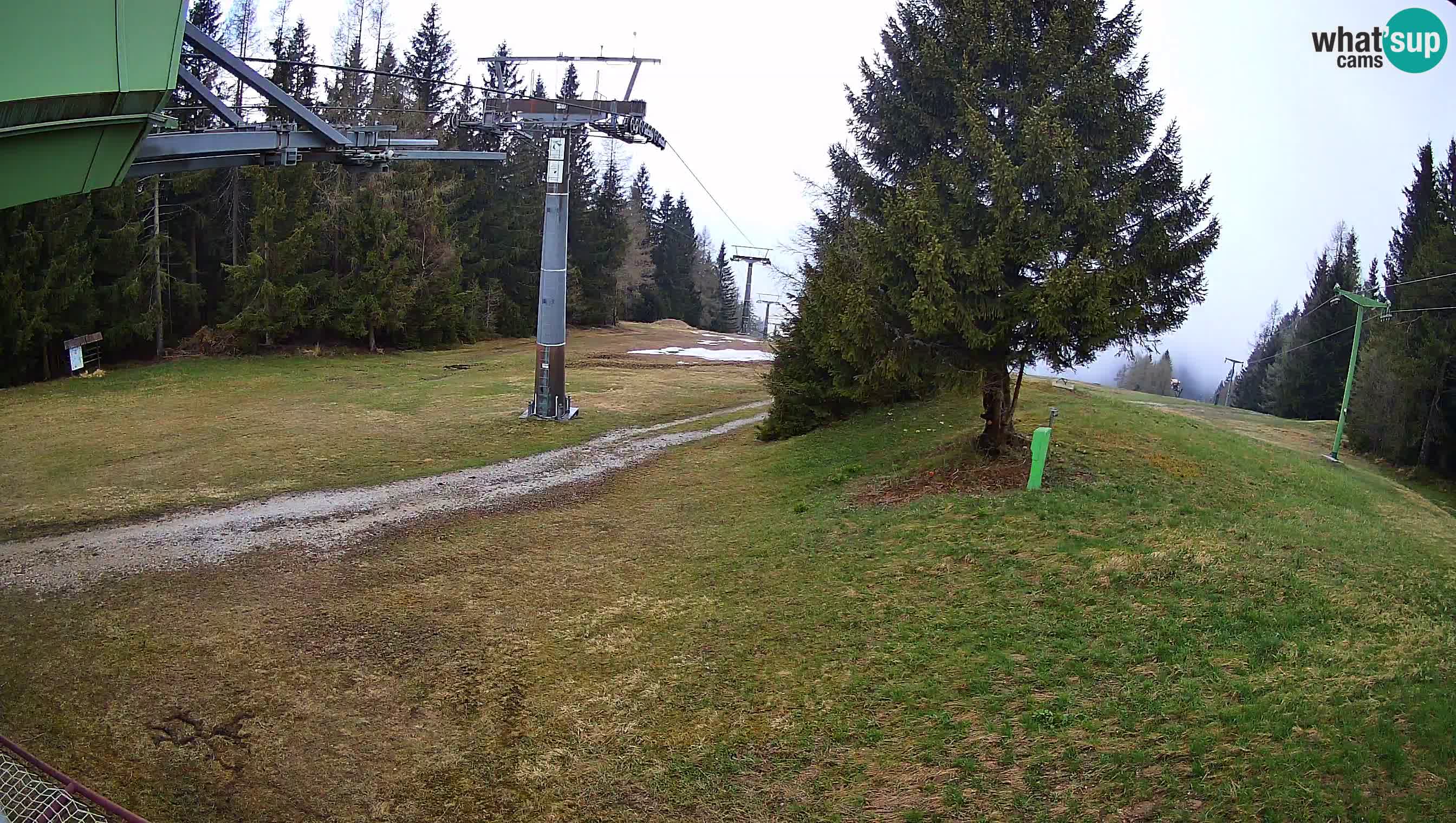 Smušišče Cerkno spletna kamera Lom zgornja proga