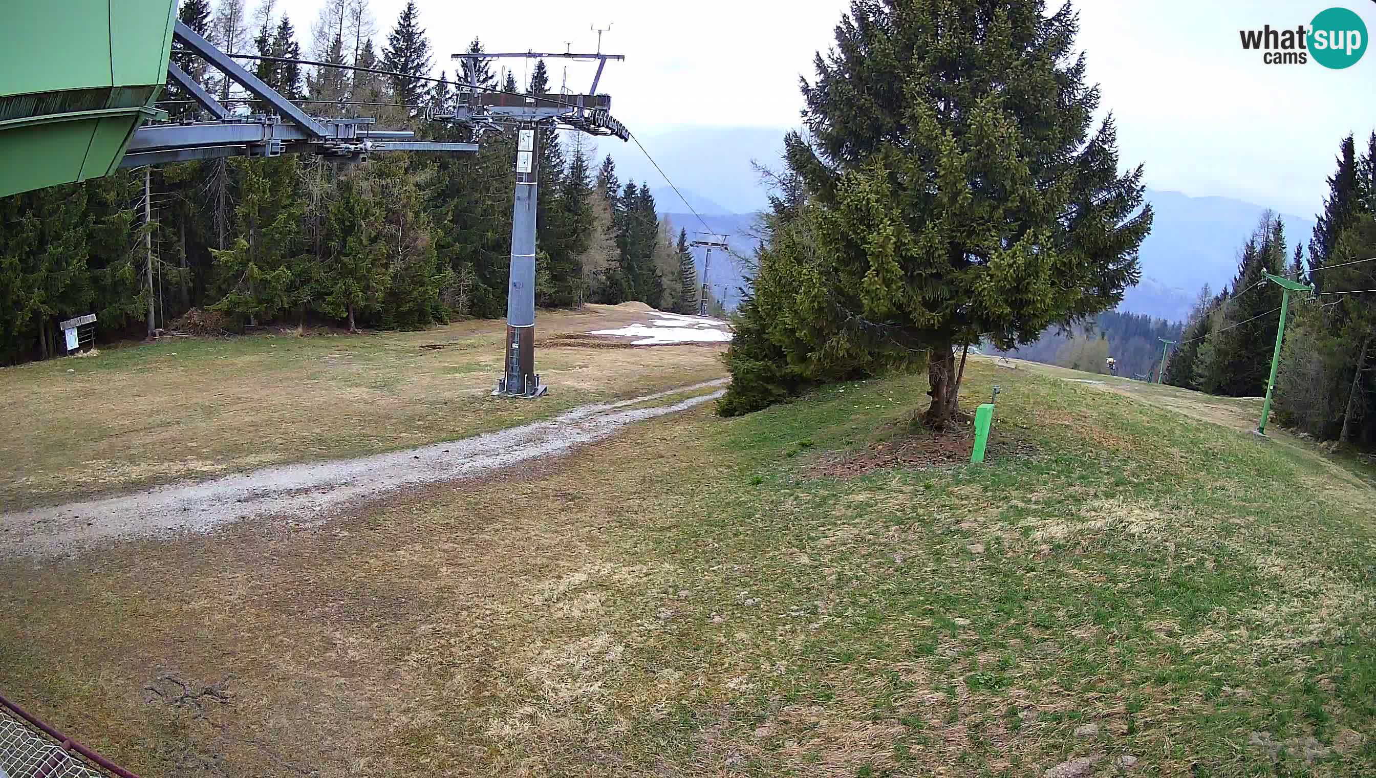 Smušišče Cerkno spletna kamera Lom zgornja proga