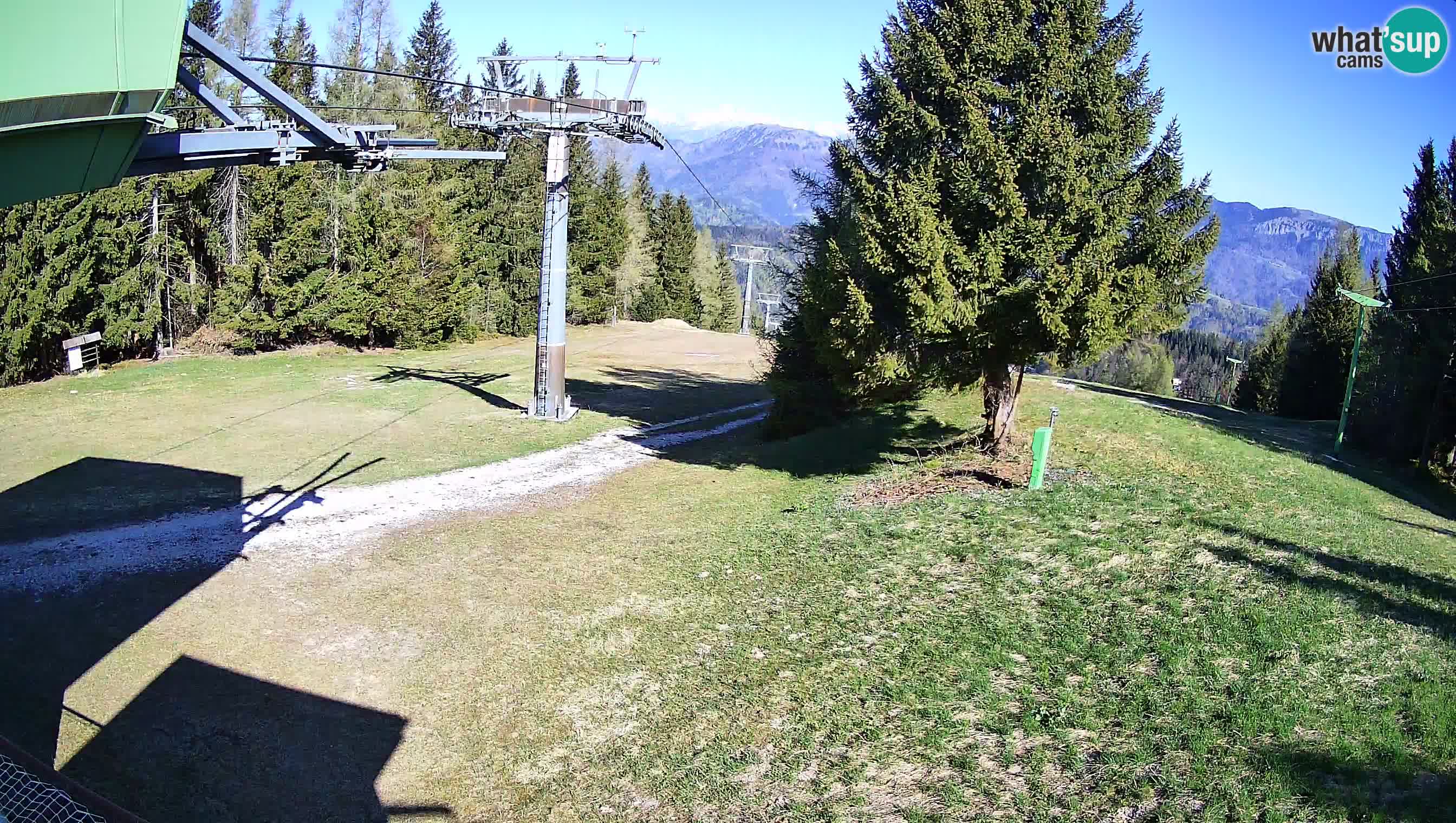 Smušišče Cerkno spletna kamera Lom zgornja proga