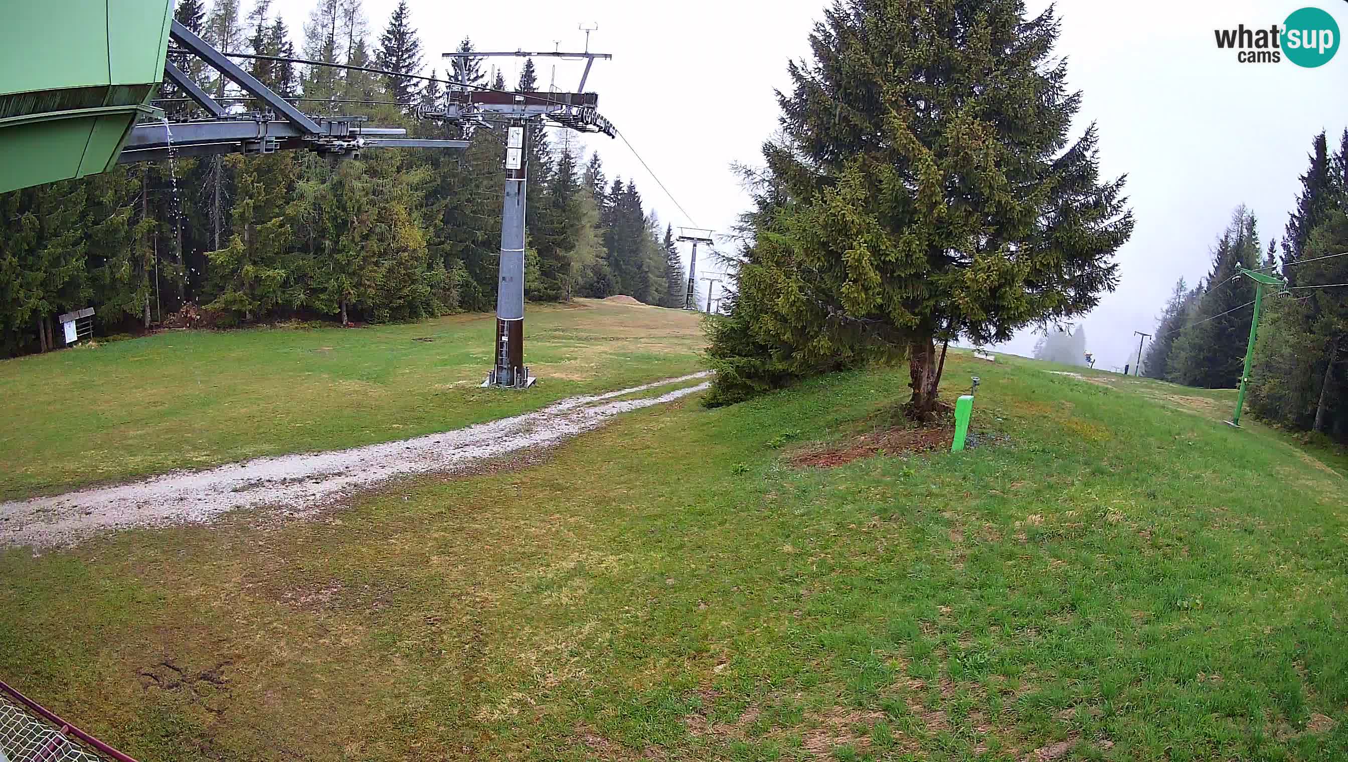 Smušišče Cerkno spletna kamera Lom zgornja proga