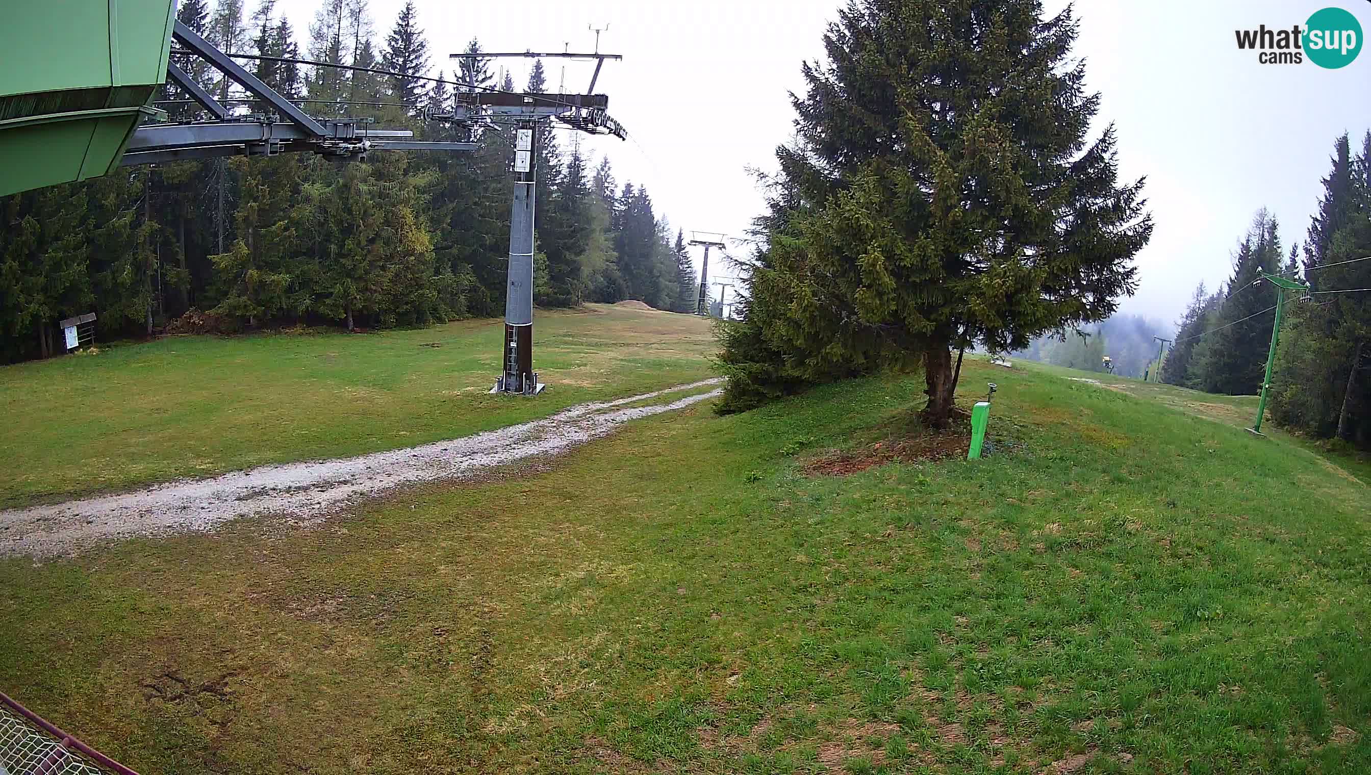 Smušišče Cerkno spletna kamera Lom zgornja proga