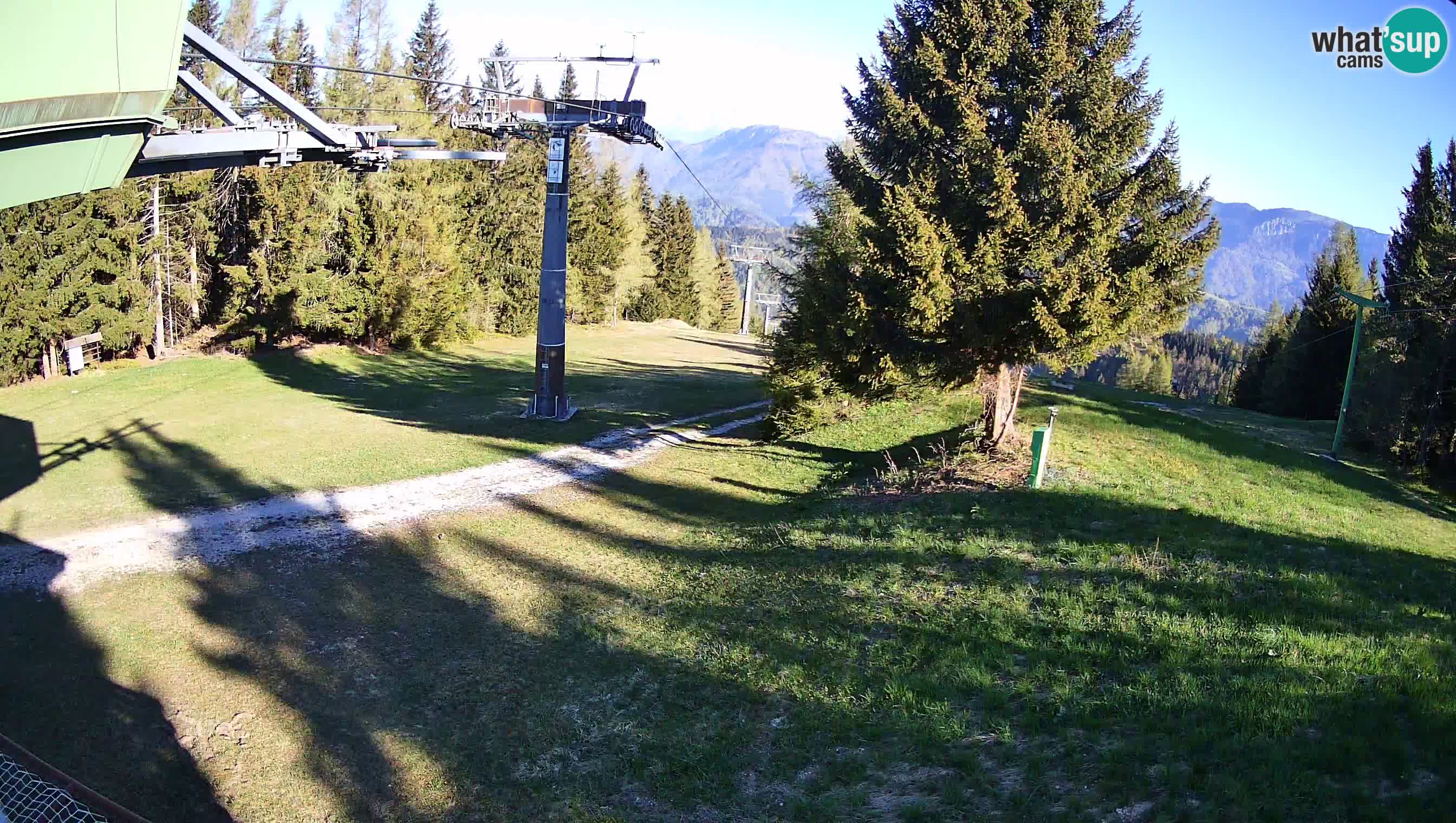 Smušišče Cerkno spletna kamera Lom zgornja proga