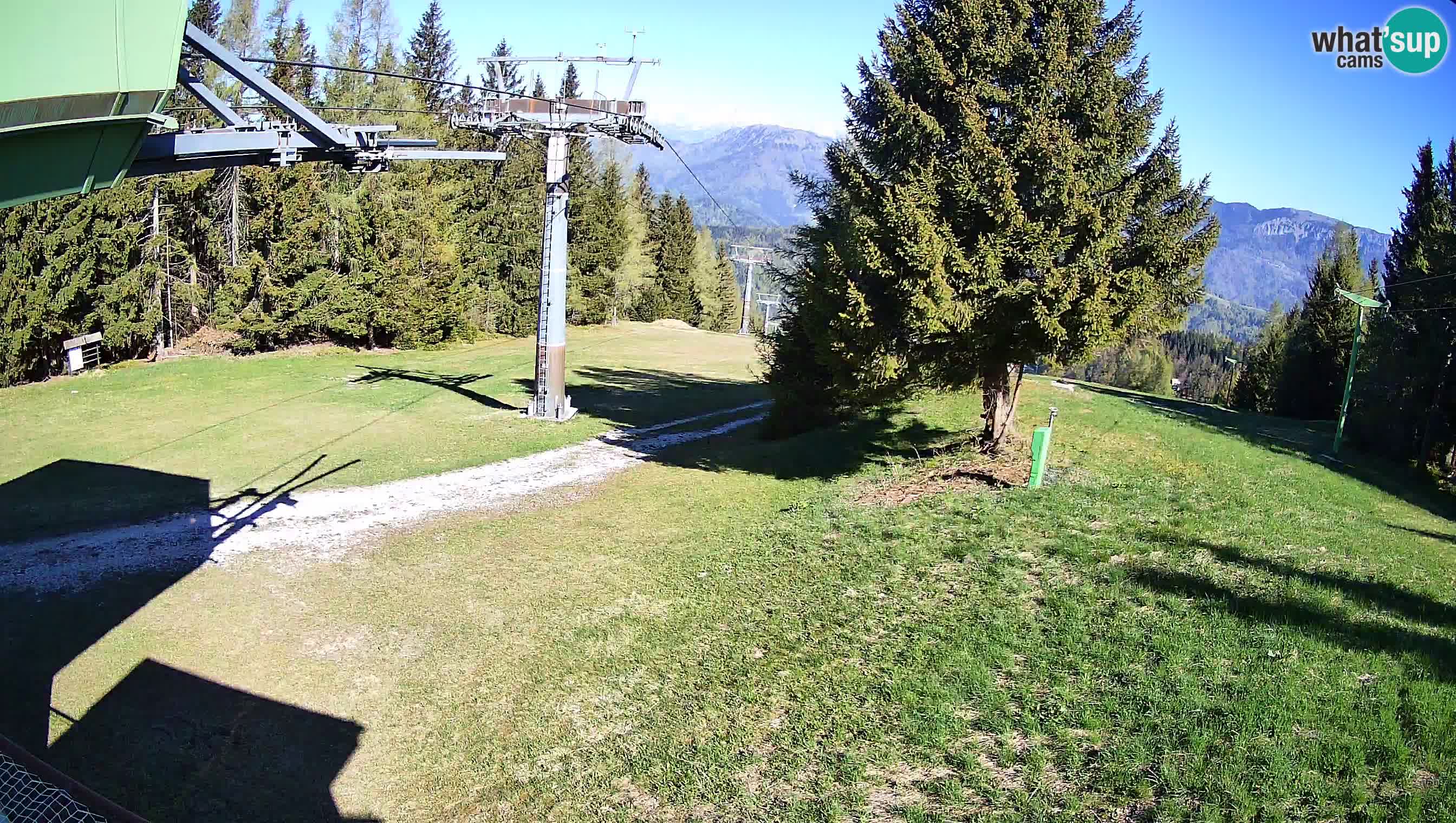 Smušišče Cerkno spletna kamera Lom zgornja proga