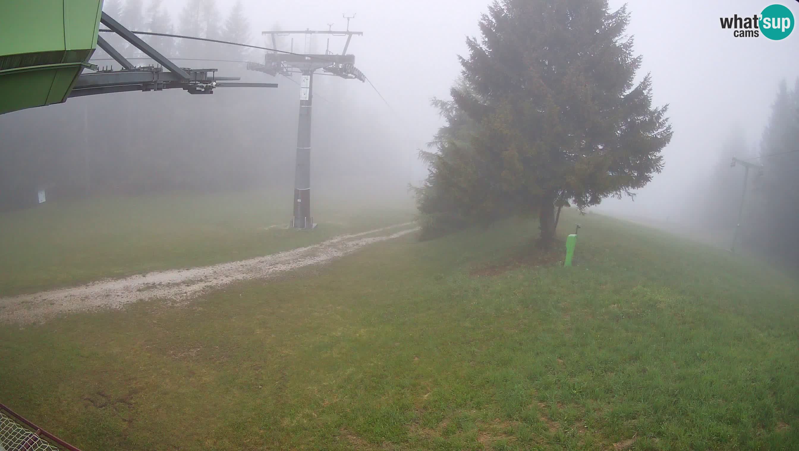 Smušišče Cerkno spletna kamera Lom zgornja proga