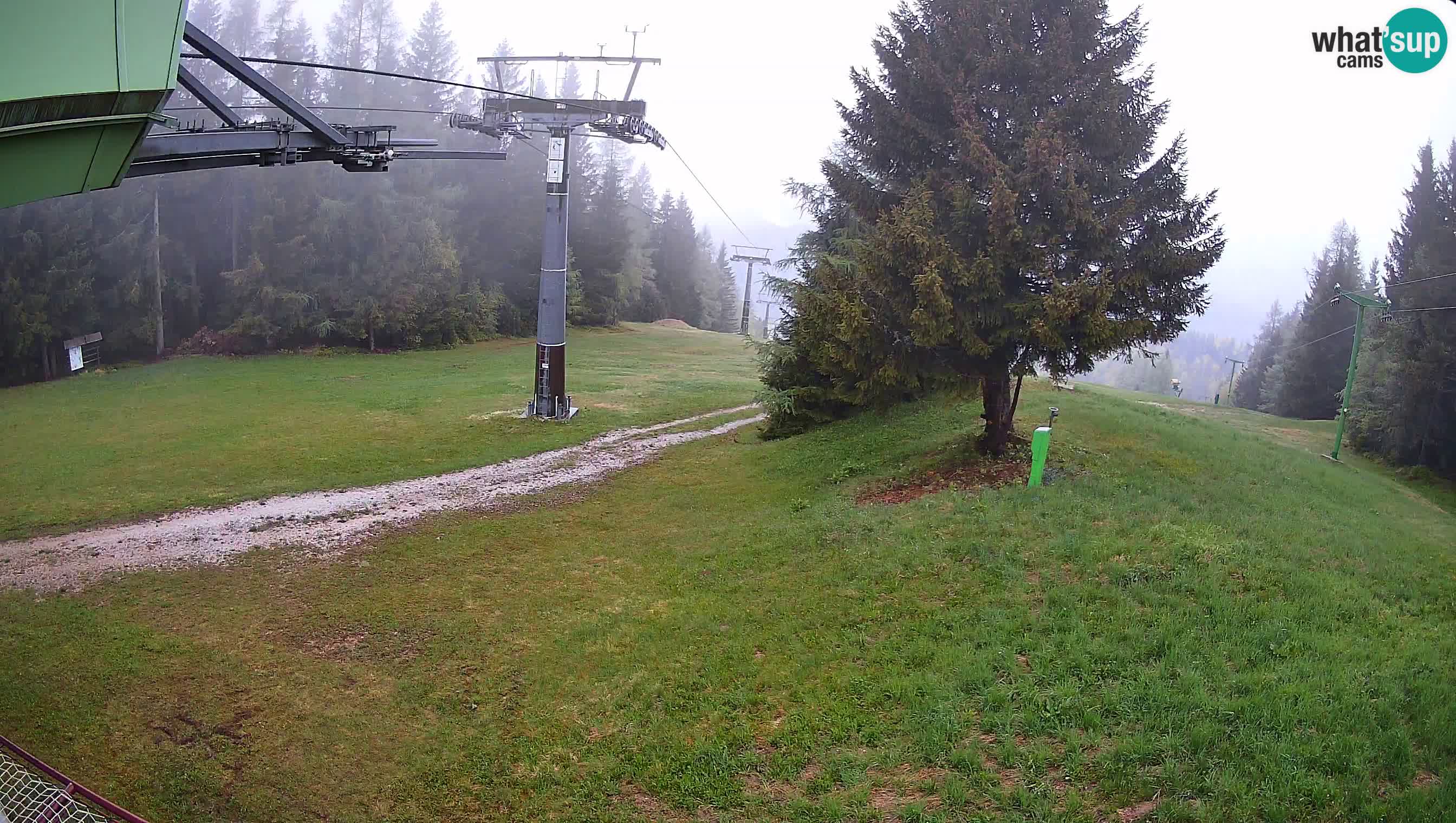 Smušišče Cerkno spletna kamera Lom zgornja proga