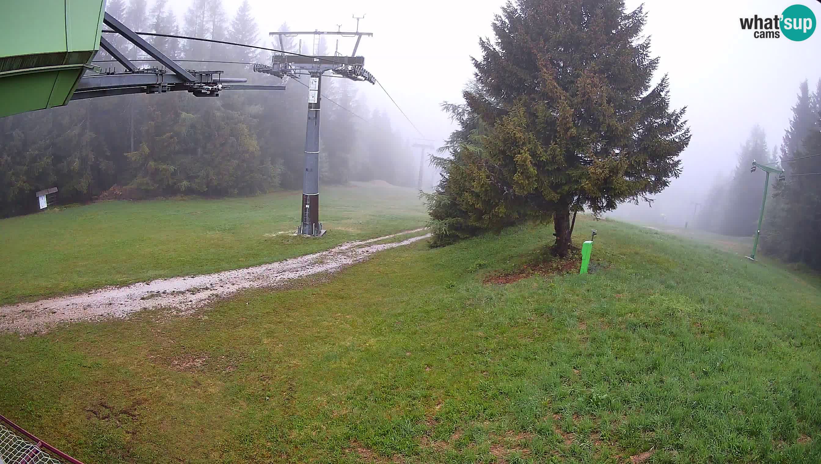Smušišče Cerkno spletna kamera Lom zgornja proga