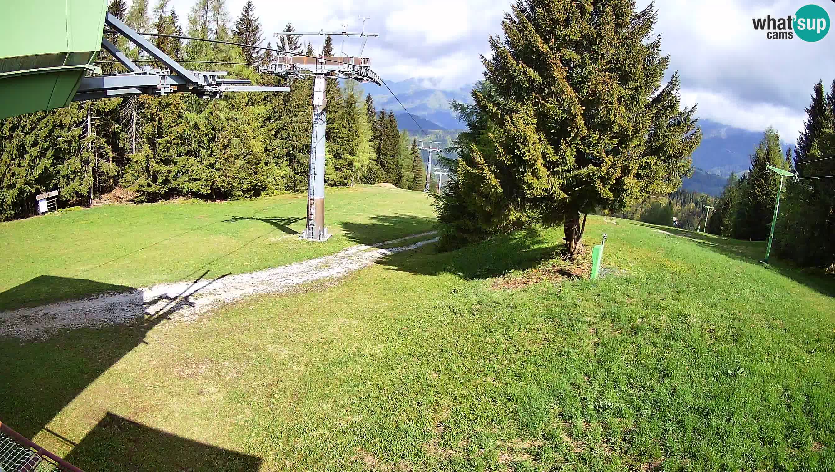 Smušišče Cerkno spletna kamera Lom zgornja proga
