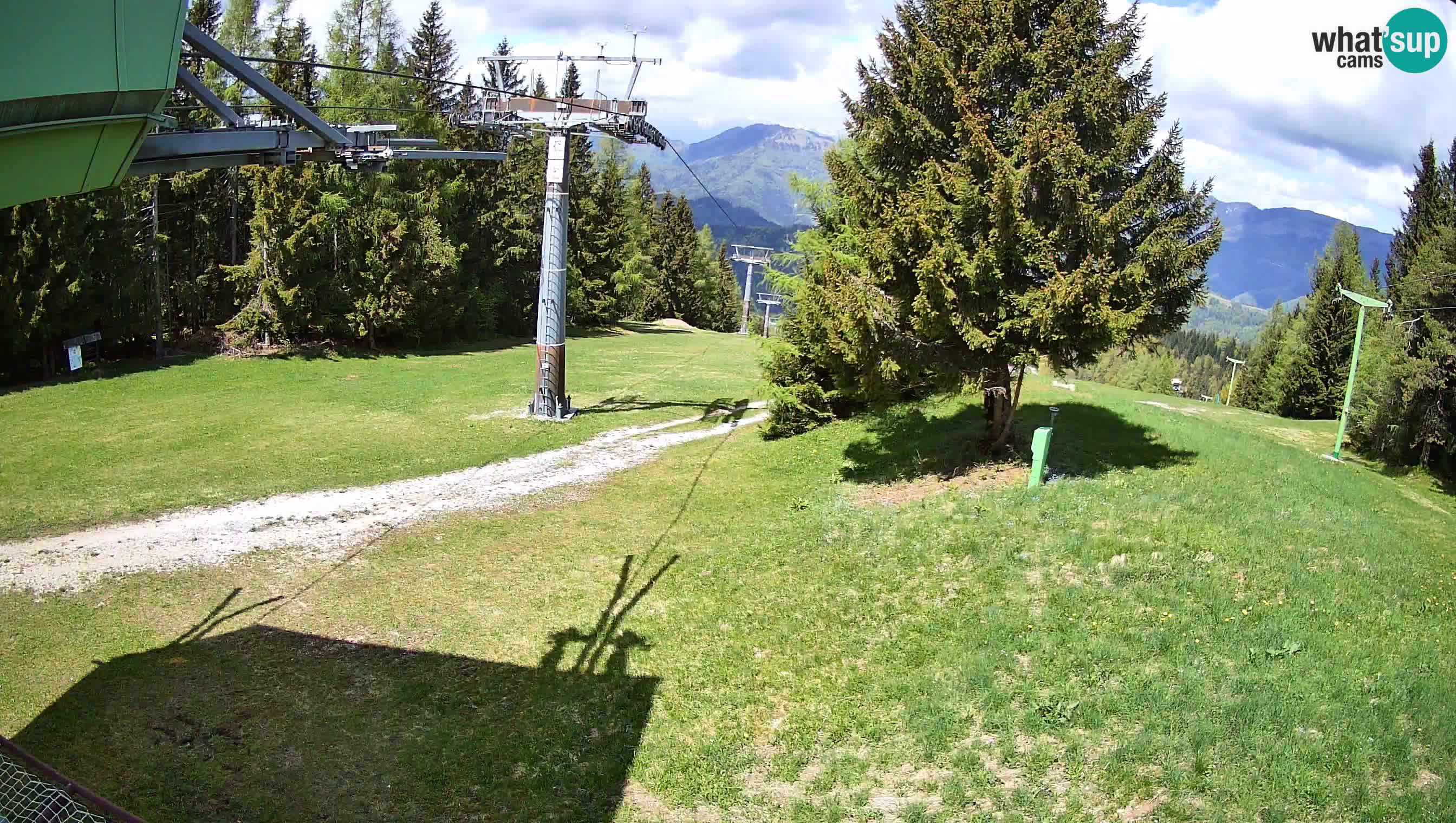 Smušišče Cerkno spletna kamera Lom zgornja proga