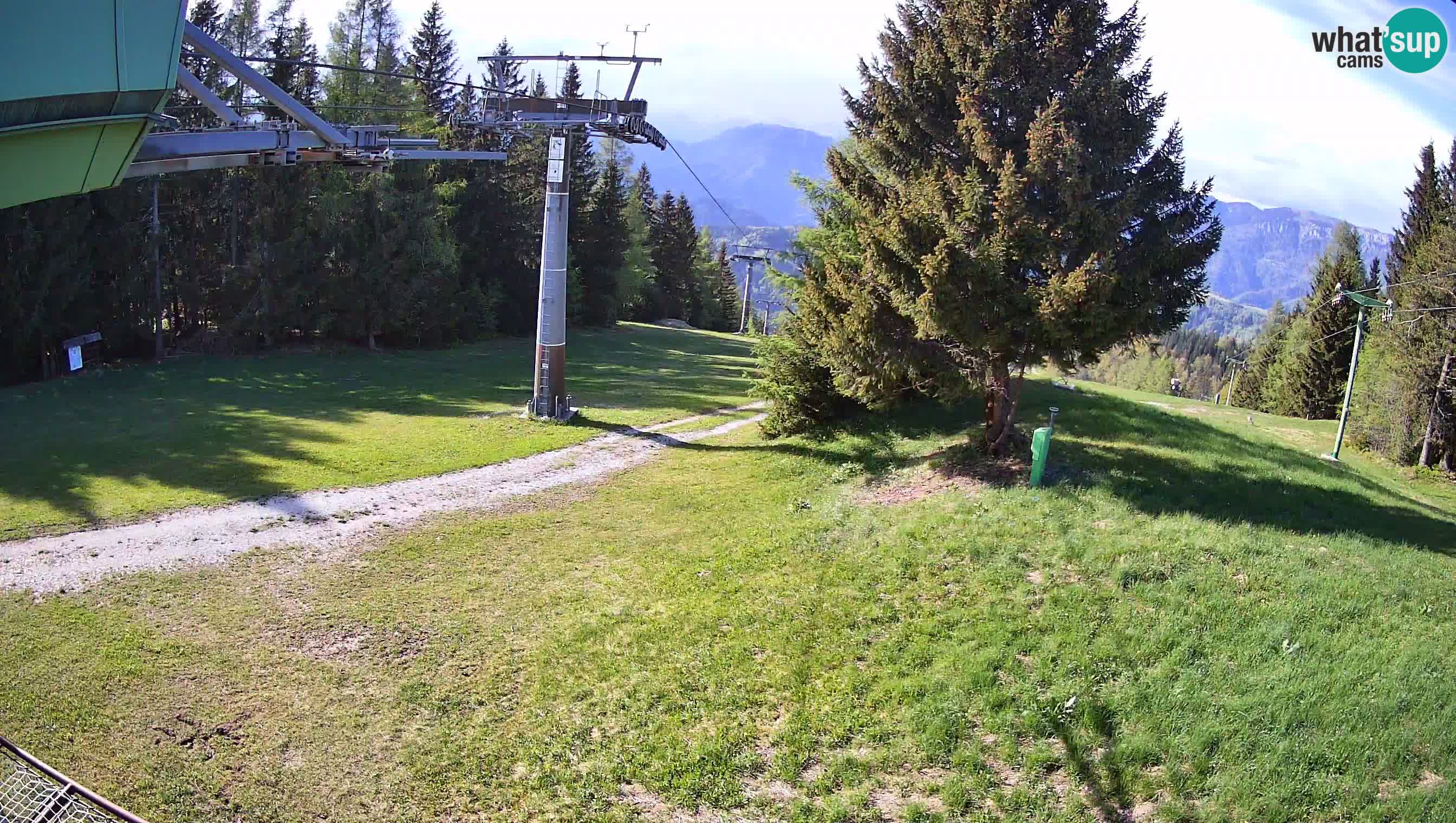 Smušišče Cerkno spletna kamera Lom zgornja proga