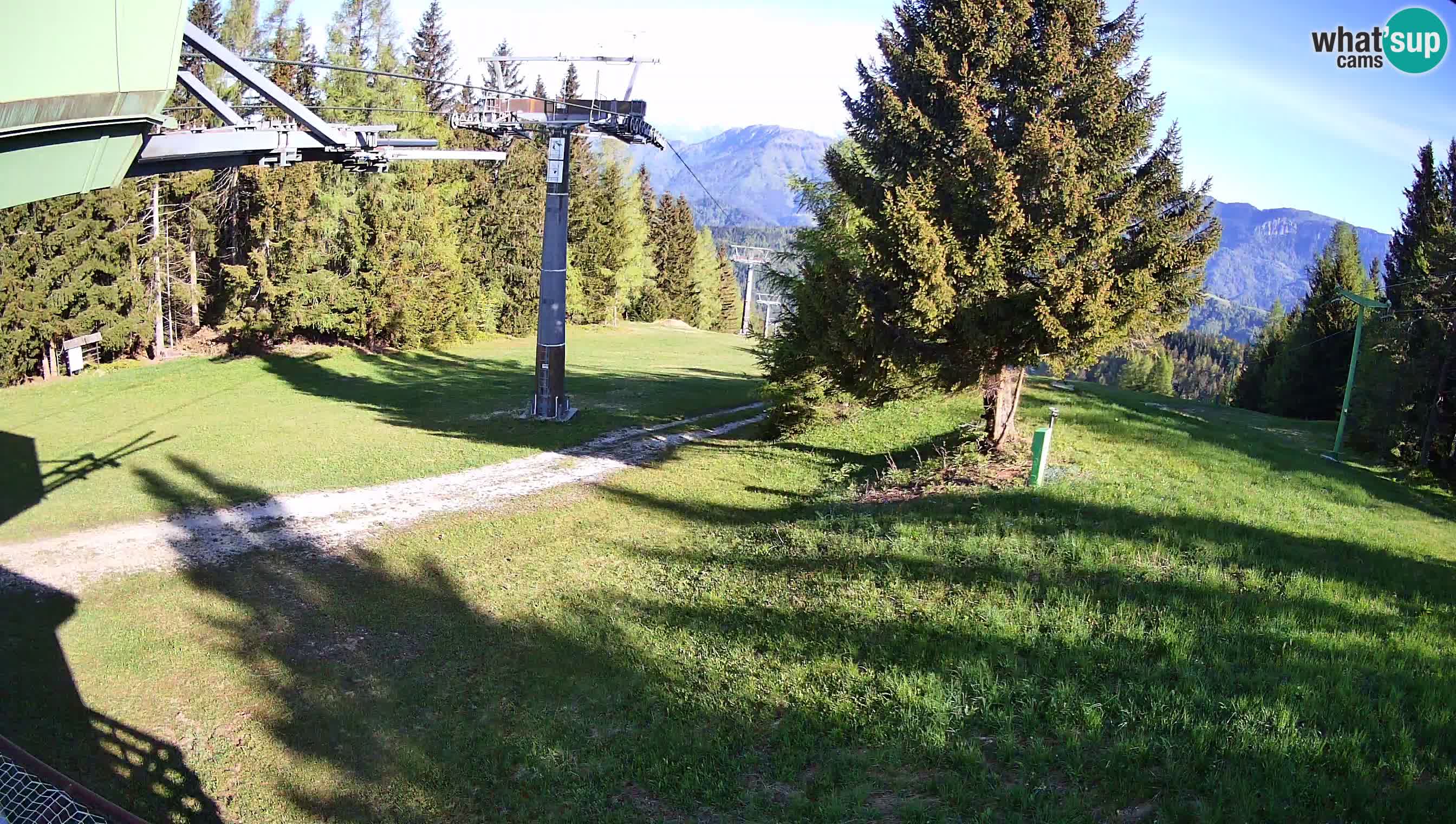 Smušišče Cerkno spletna kamera Lom zgornja proga