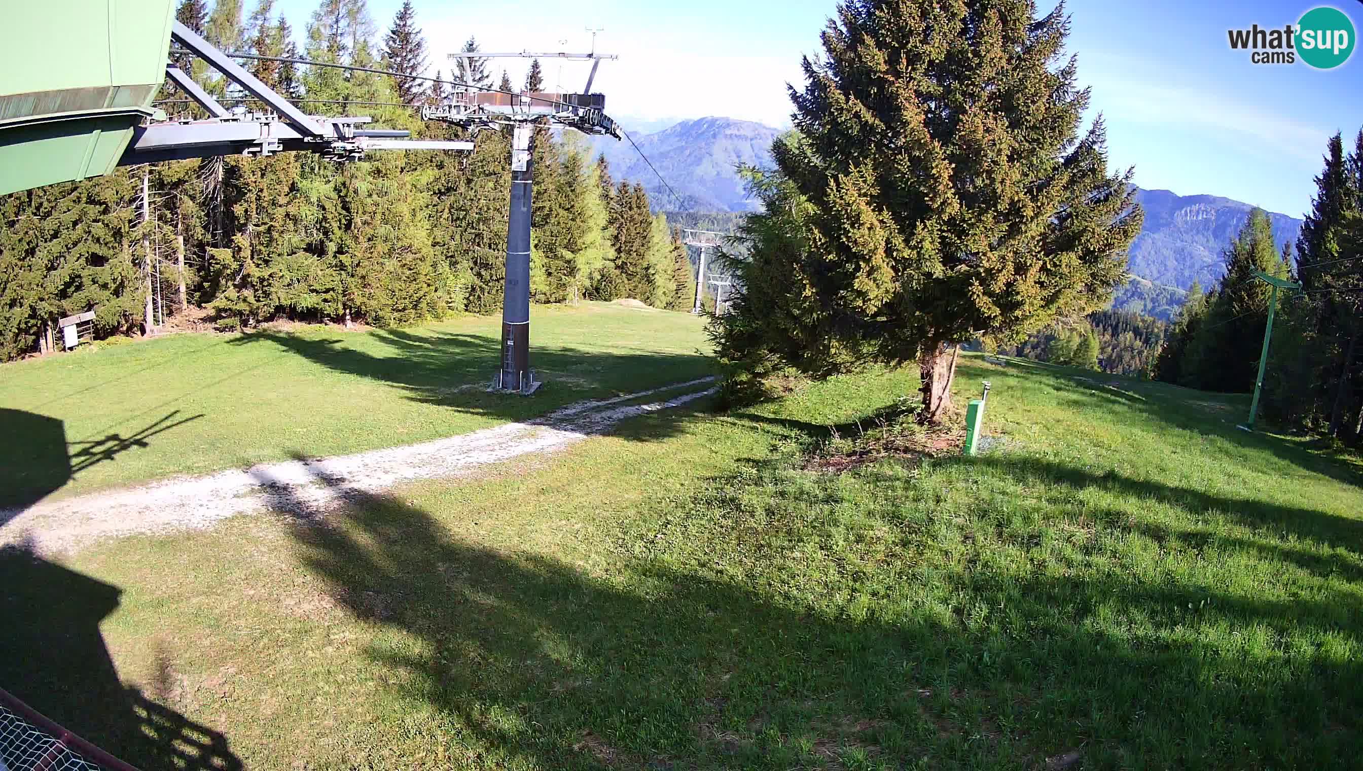 Smušišče Cerkno spletna kamera Lom zgornja proga