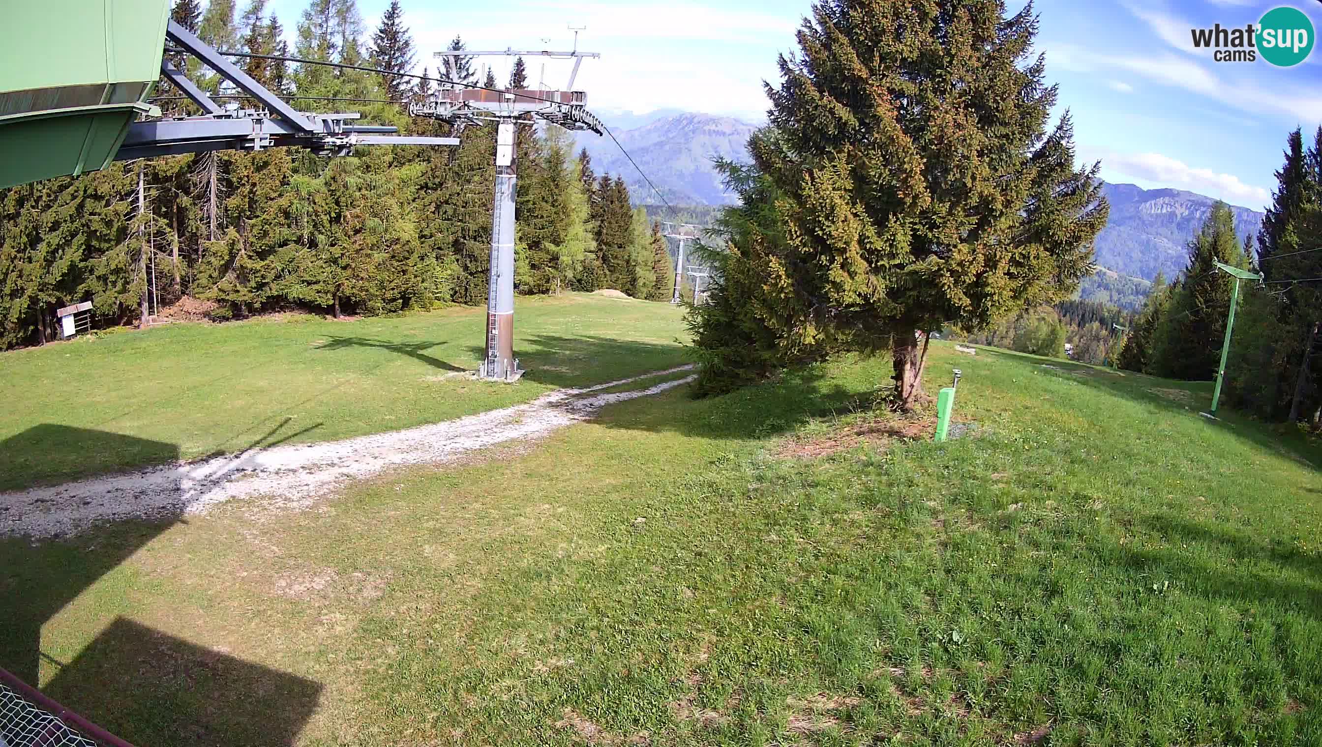 Smušišče Cerkno spletna kamera Lom zgornja proga
