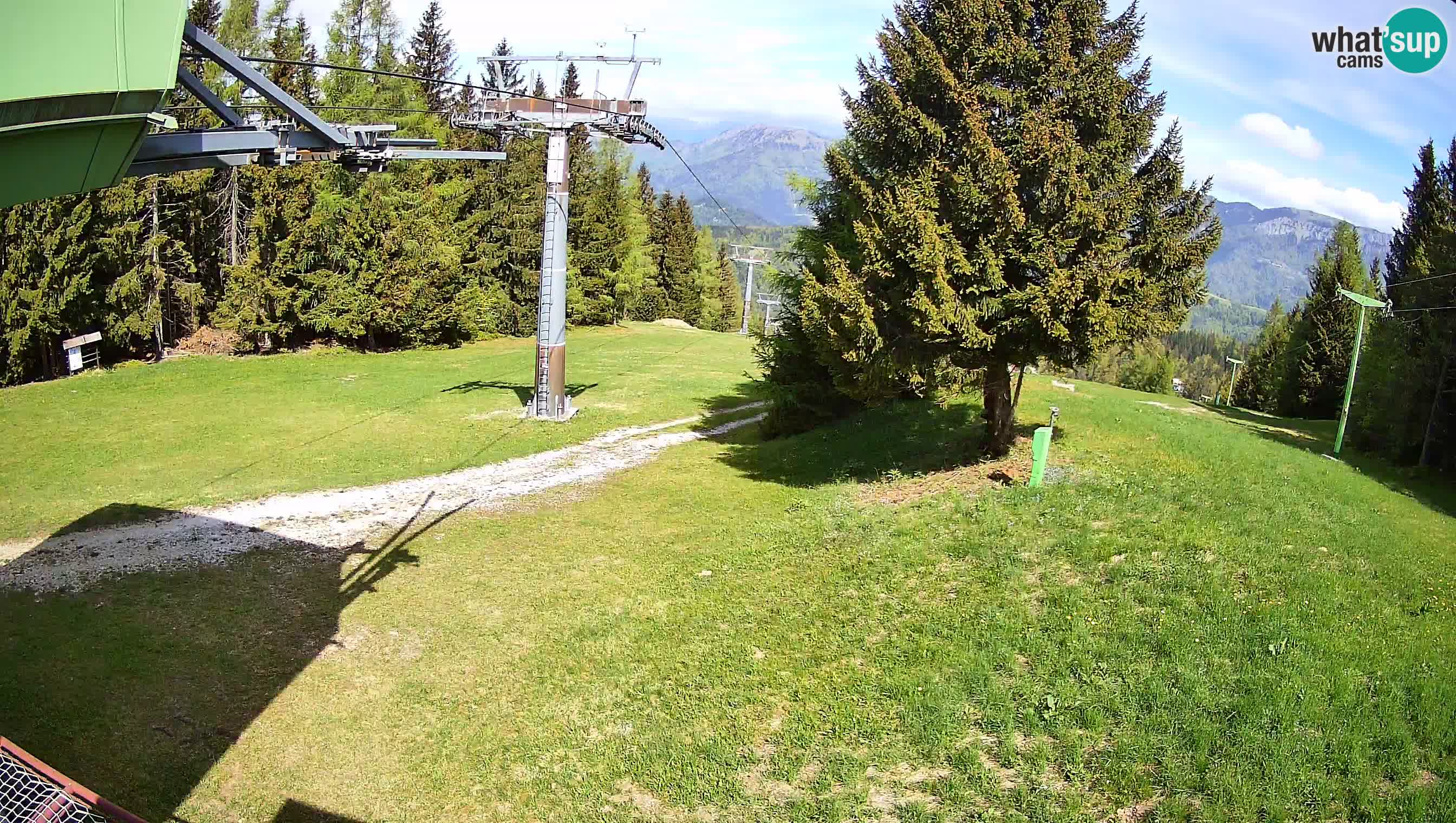 Smušišče Cerkno spletna kamera Lom zgornja proga