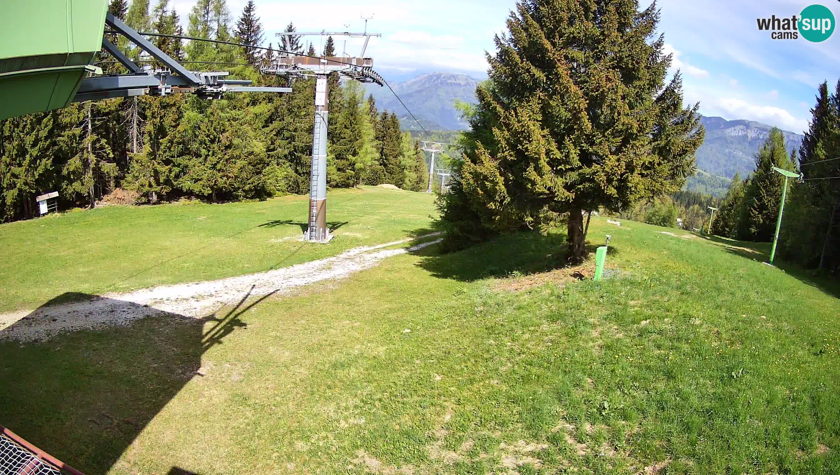 Smušišče Cerkno spletna kamera Lom zgornja proga