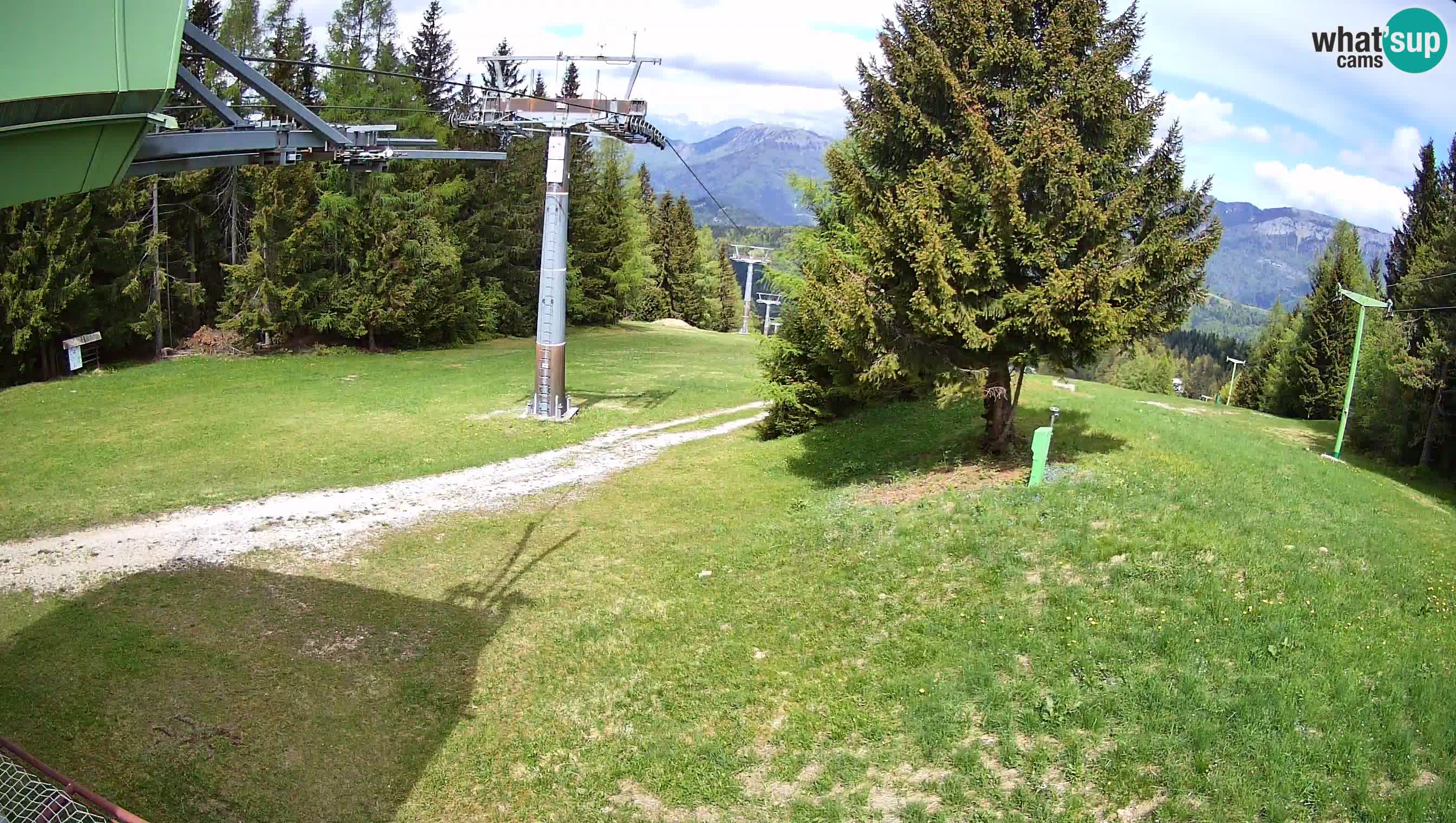 Smušišče Cerkno spletna kamera Lom zgornja proga