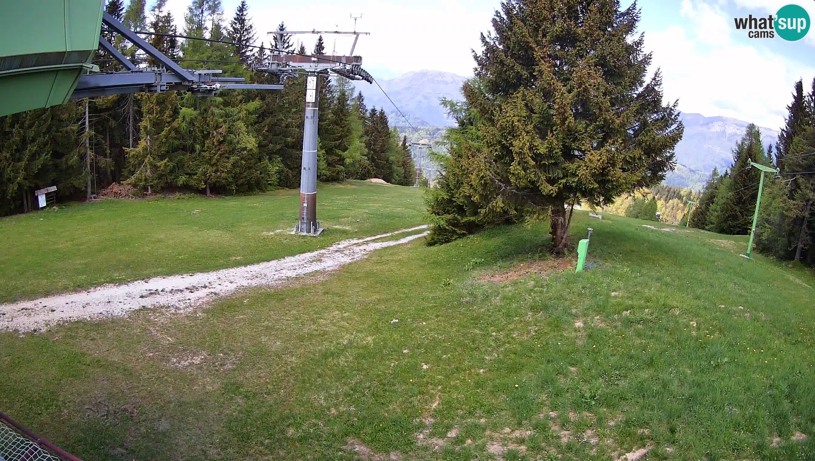 Smušišče Cerkno spletna kamera Lom zgornja proga
