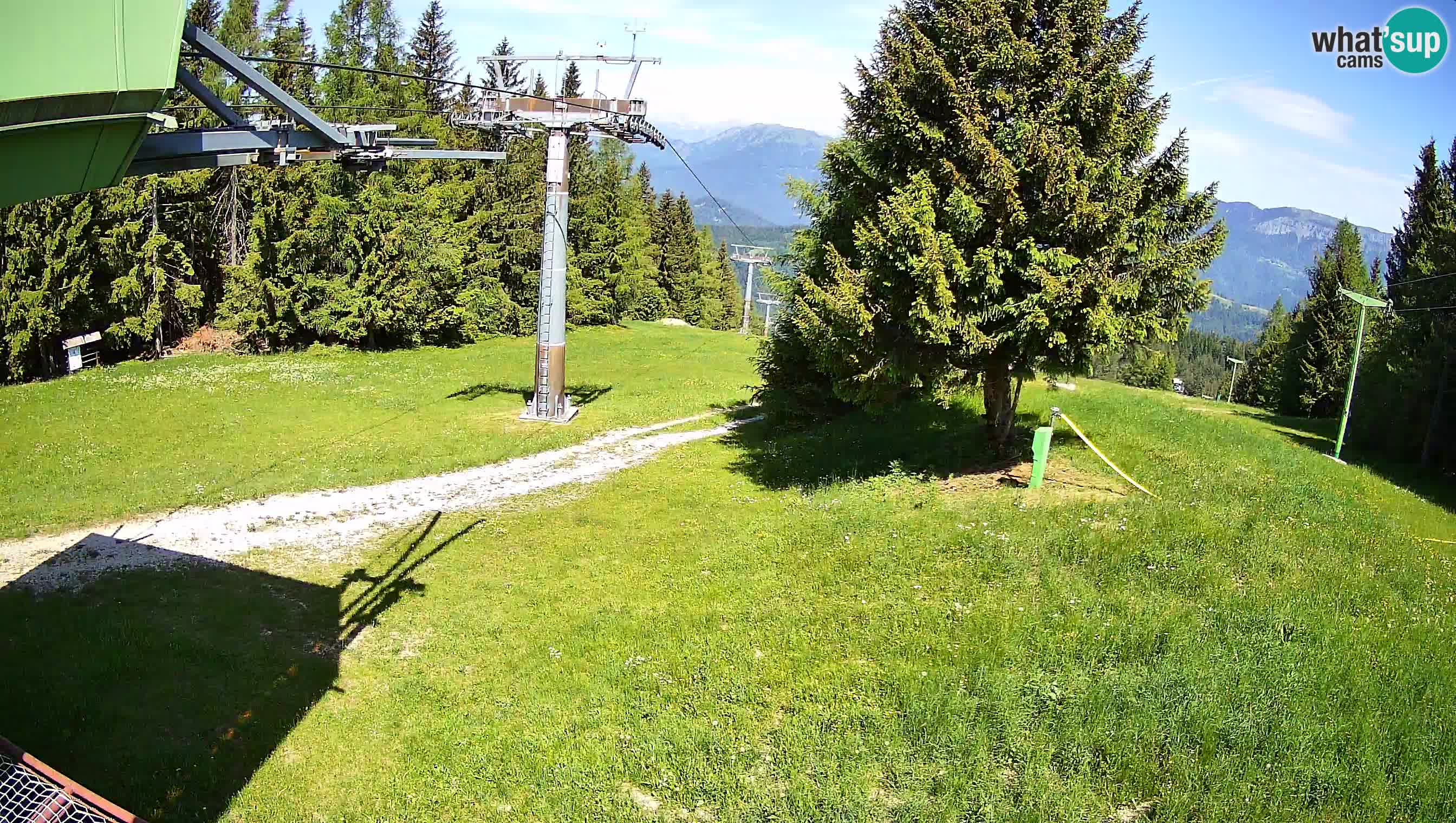Smušišče Cerkno spletna kamera Lom zgornja proga