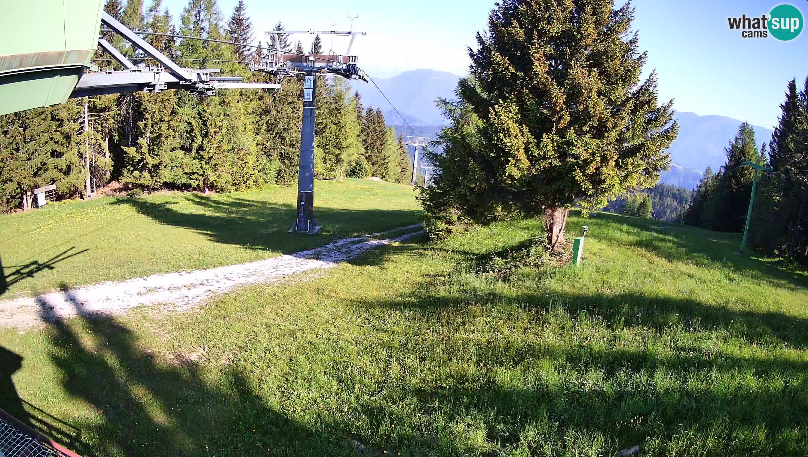 Smušišče Cerkno spletna kamera Lom zgornja proga