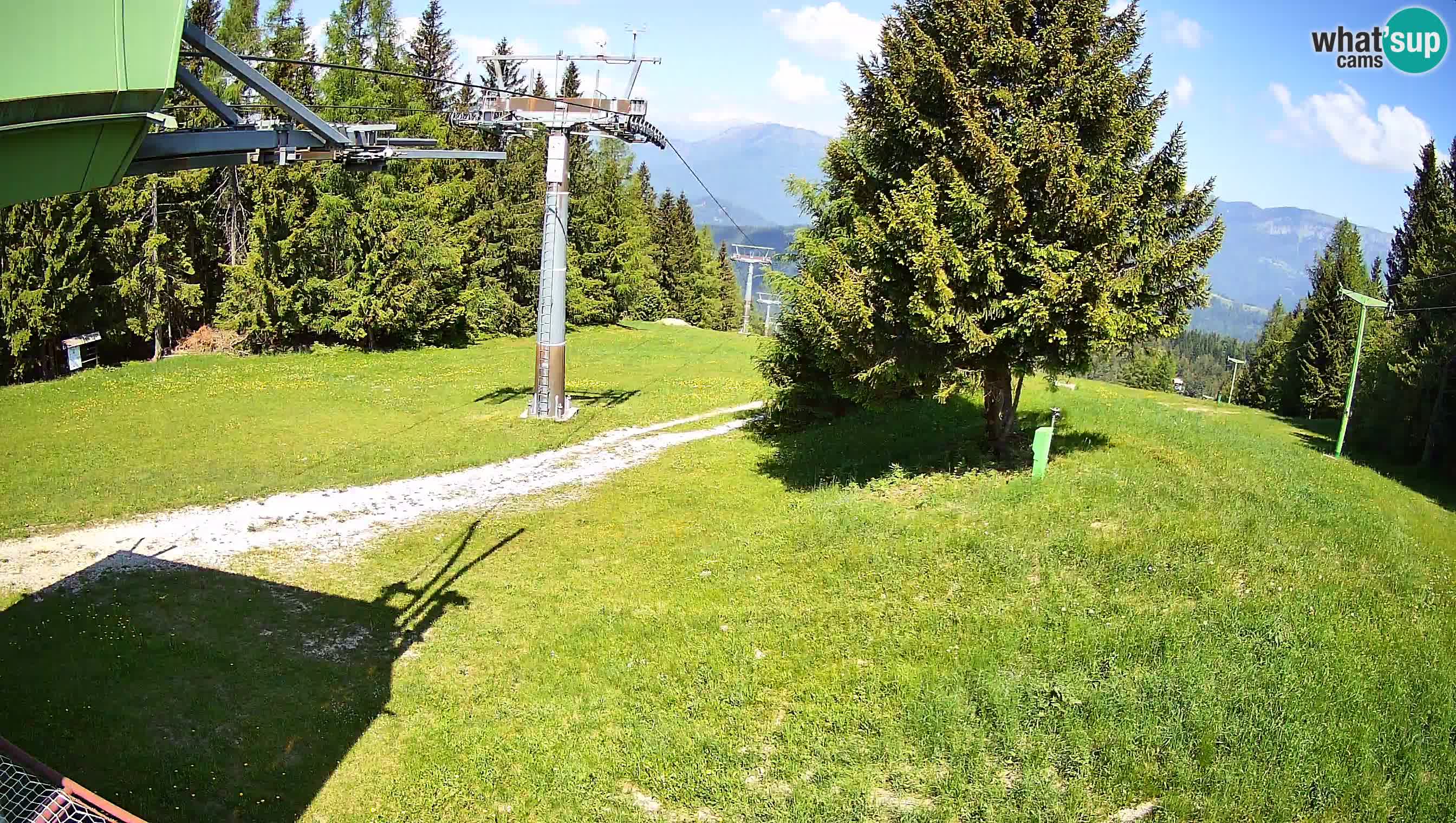 Smušišče Cerkno spletna kamera Lom zgornja proga