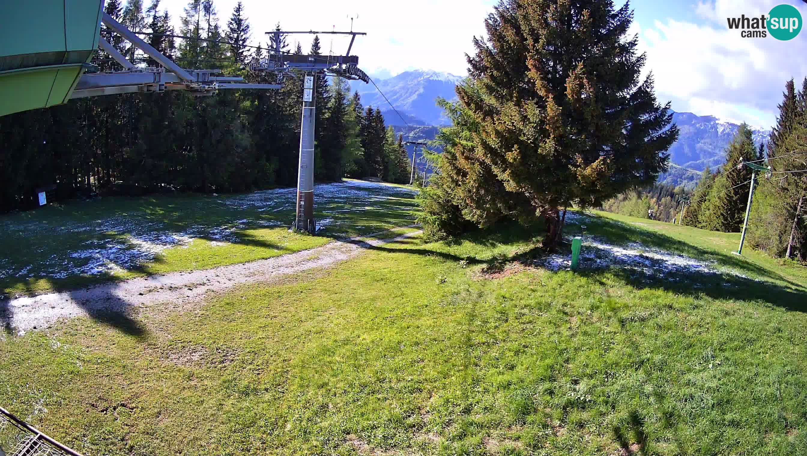 Smušišče Cerkno spletna kamera Lom zgornja proga