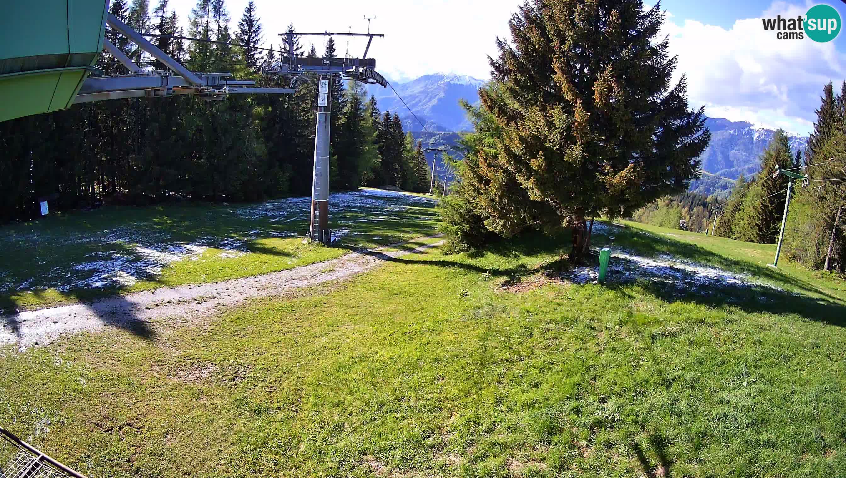 Smušišče Cerkno spletna kamera Lom zgornja proga