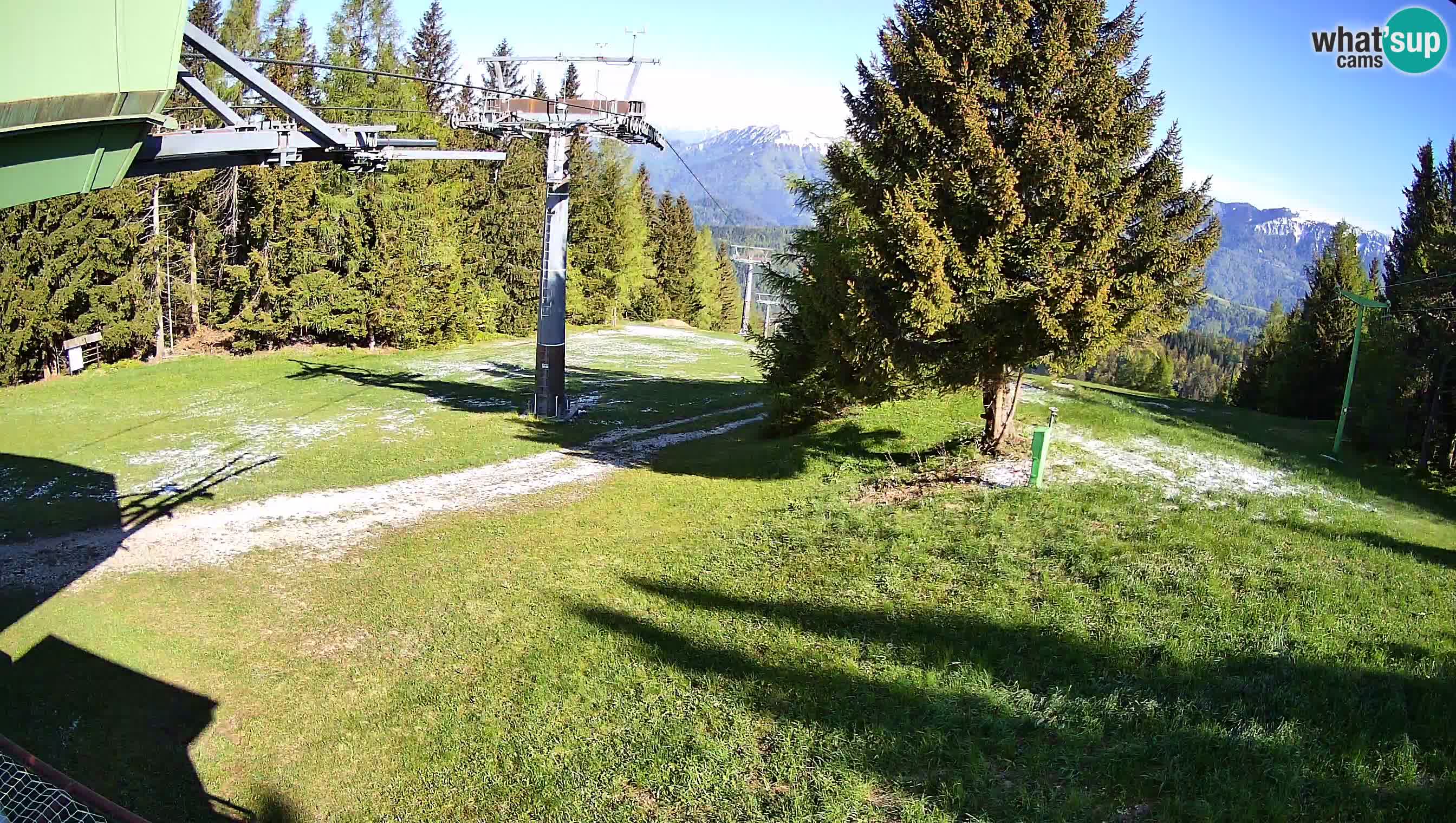 Smušišče Cerkno spletna kamera Lom zgornja proga