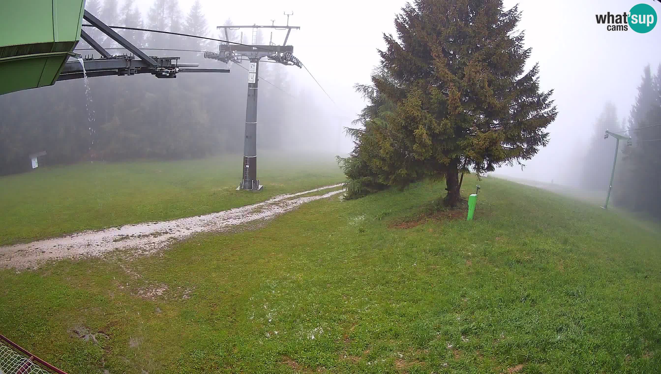 Smušišče Cerkno spletna kamera Lom zgornja proga