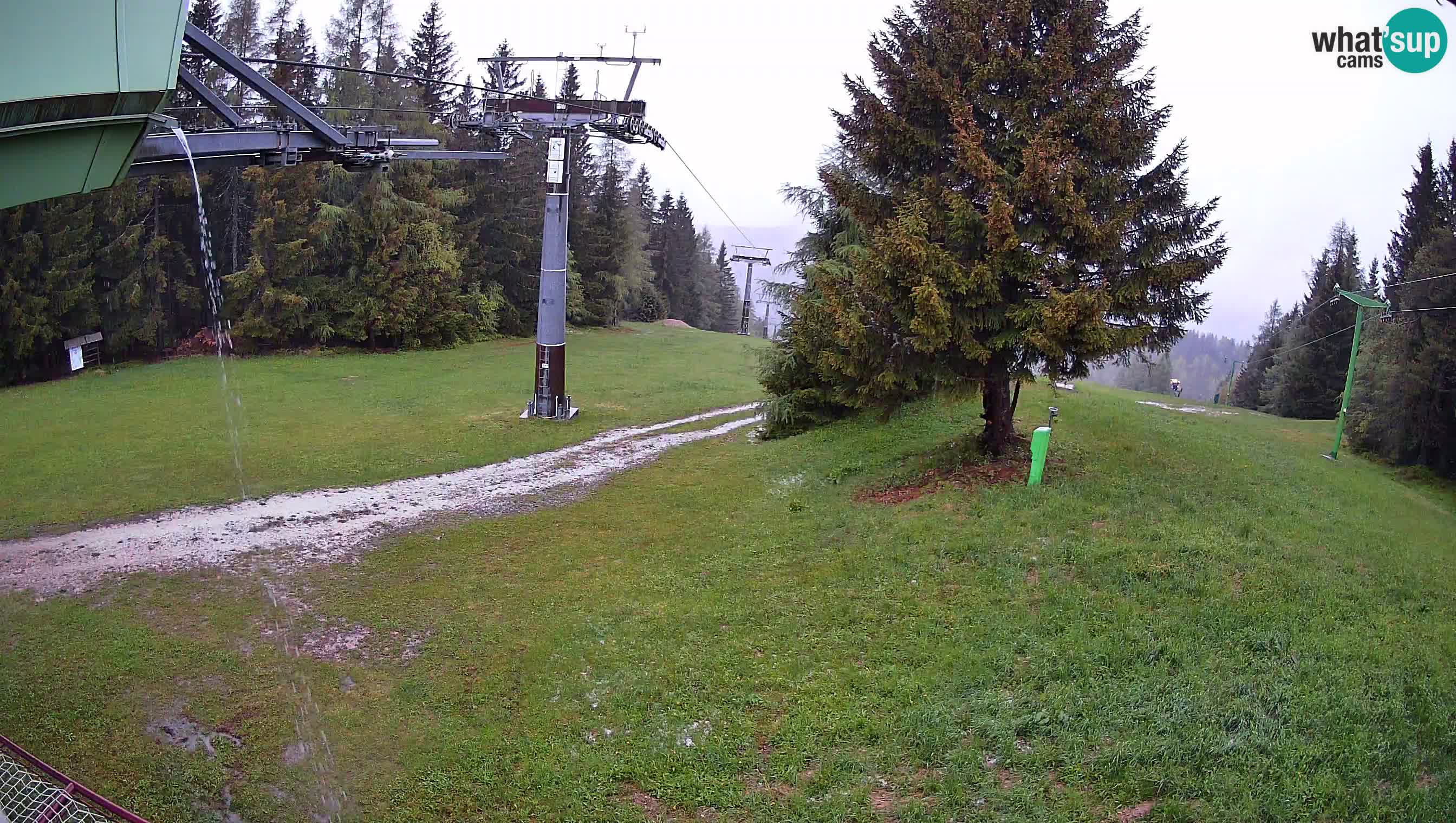Smušišče Cerkno spletna kamera Lom zgornja proga