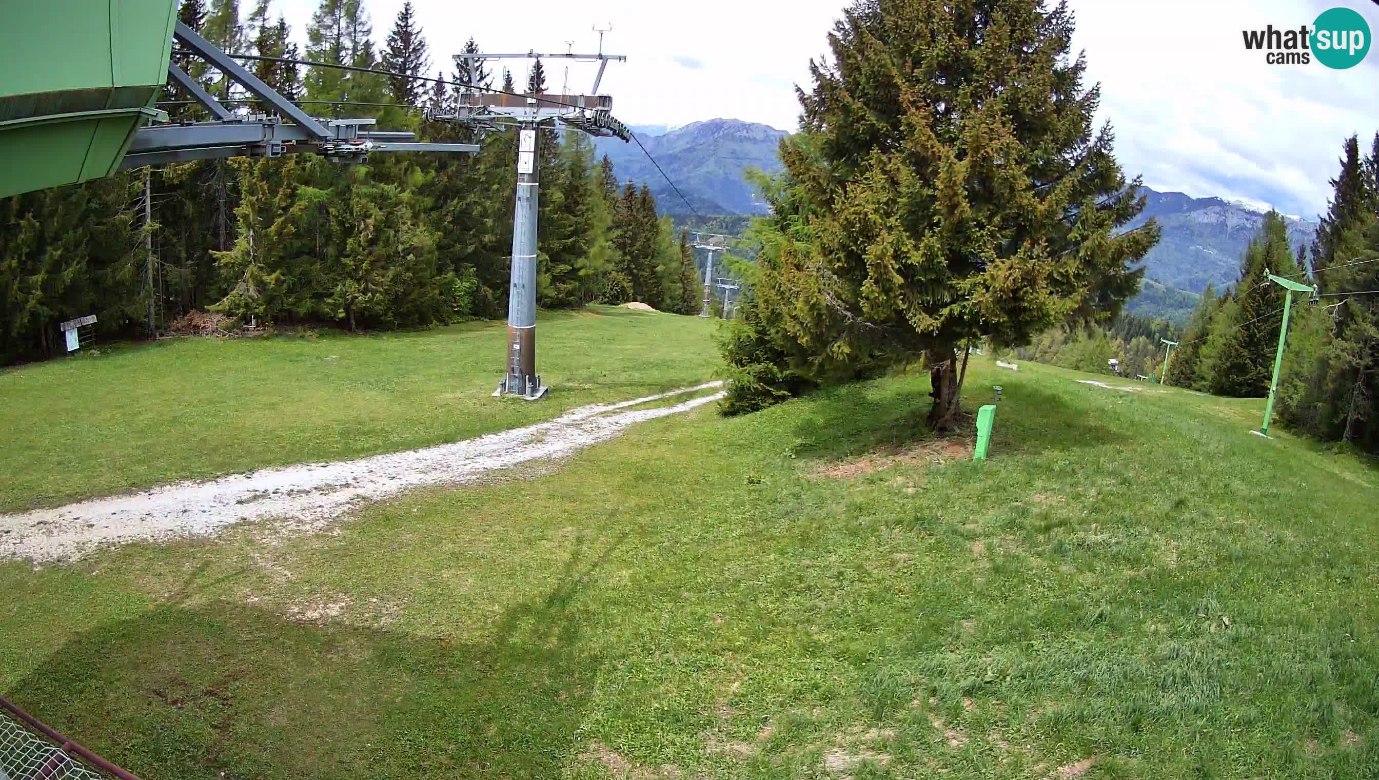 Smušišče Cerkno spletna kamera Lom zgornja proga