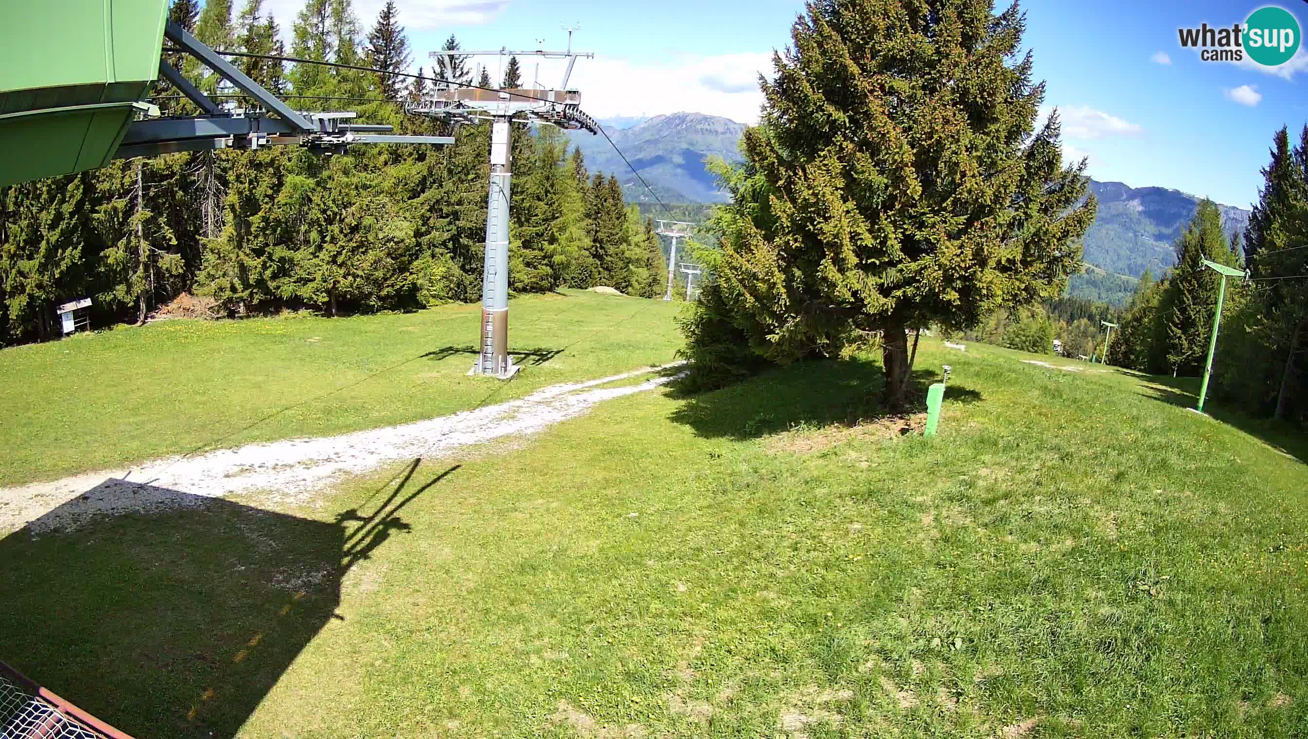 Smušišče Cerkno spletna kamera Lom zgornja proga