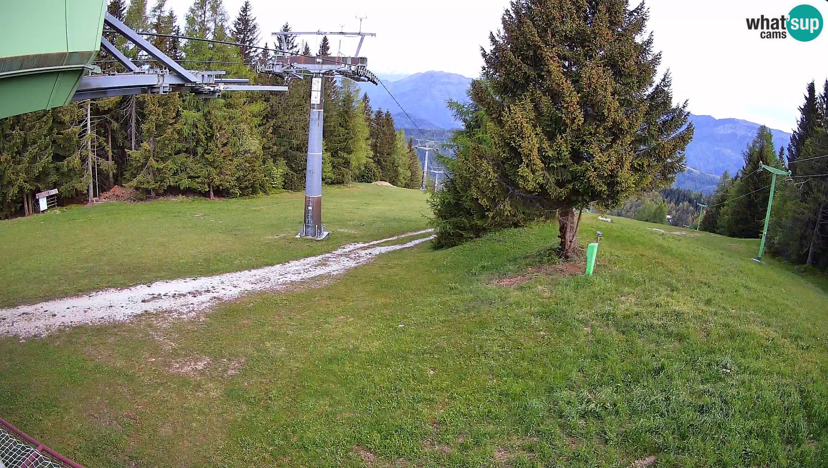 Smušišče Cerkno spletna kamera Lom zgornja proga