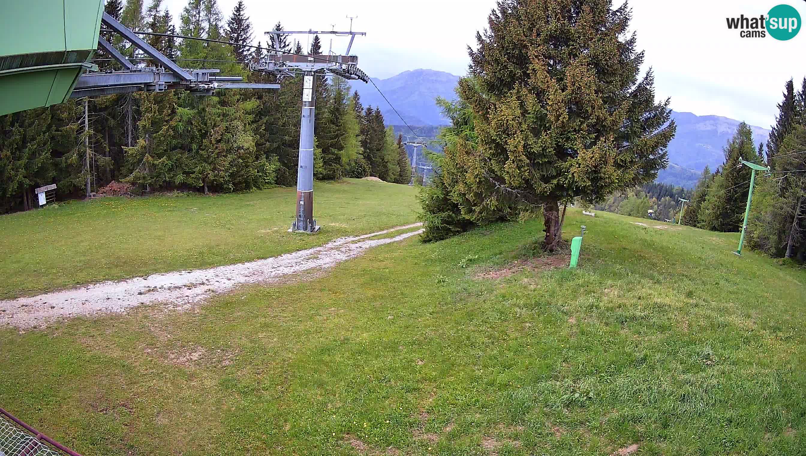 Smušišče Cerkno spletna kamera Lom zgornja proga