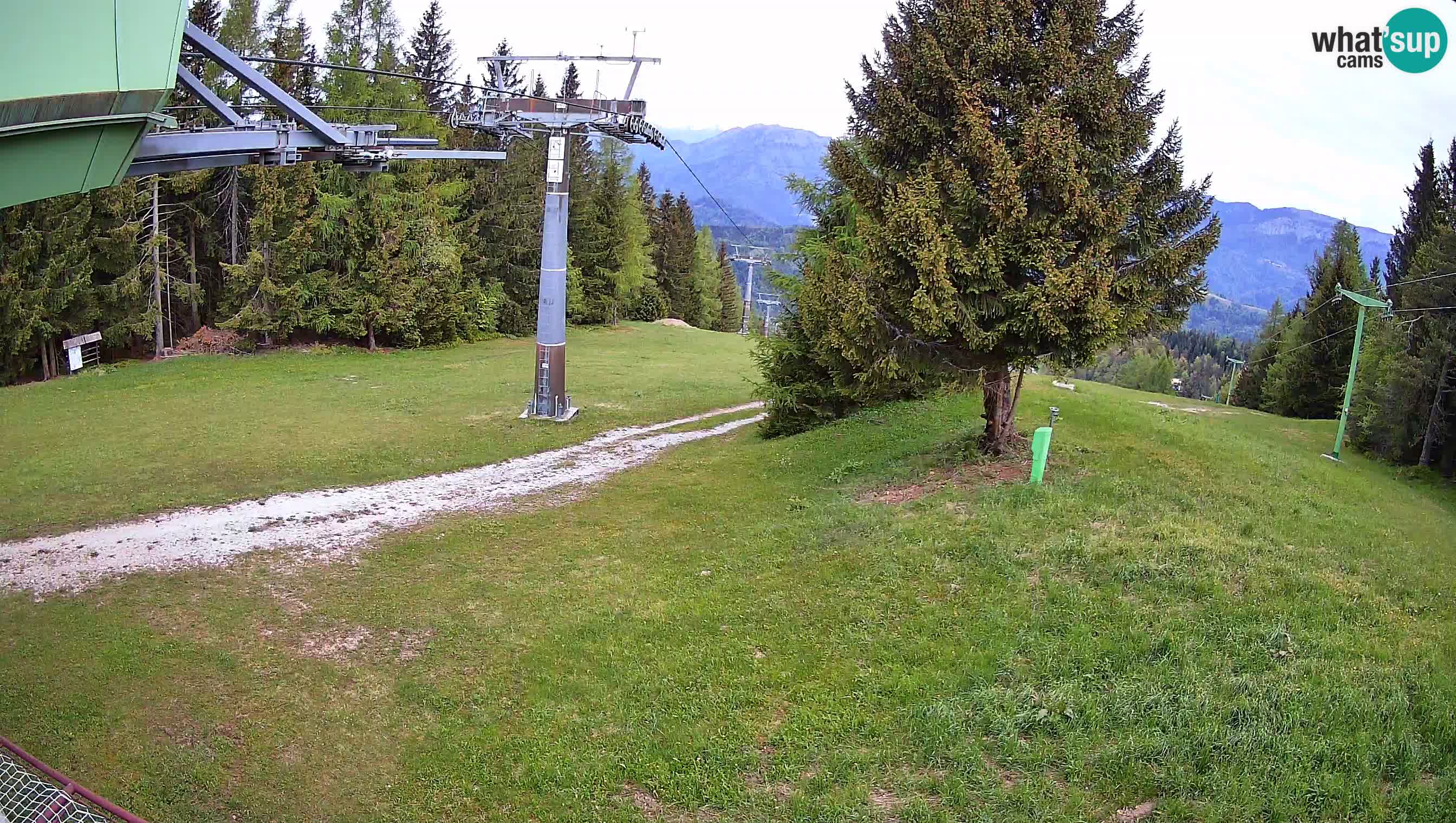 Smušišče Cerkno spletna kamera Lom zgornja proga