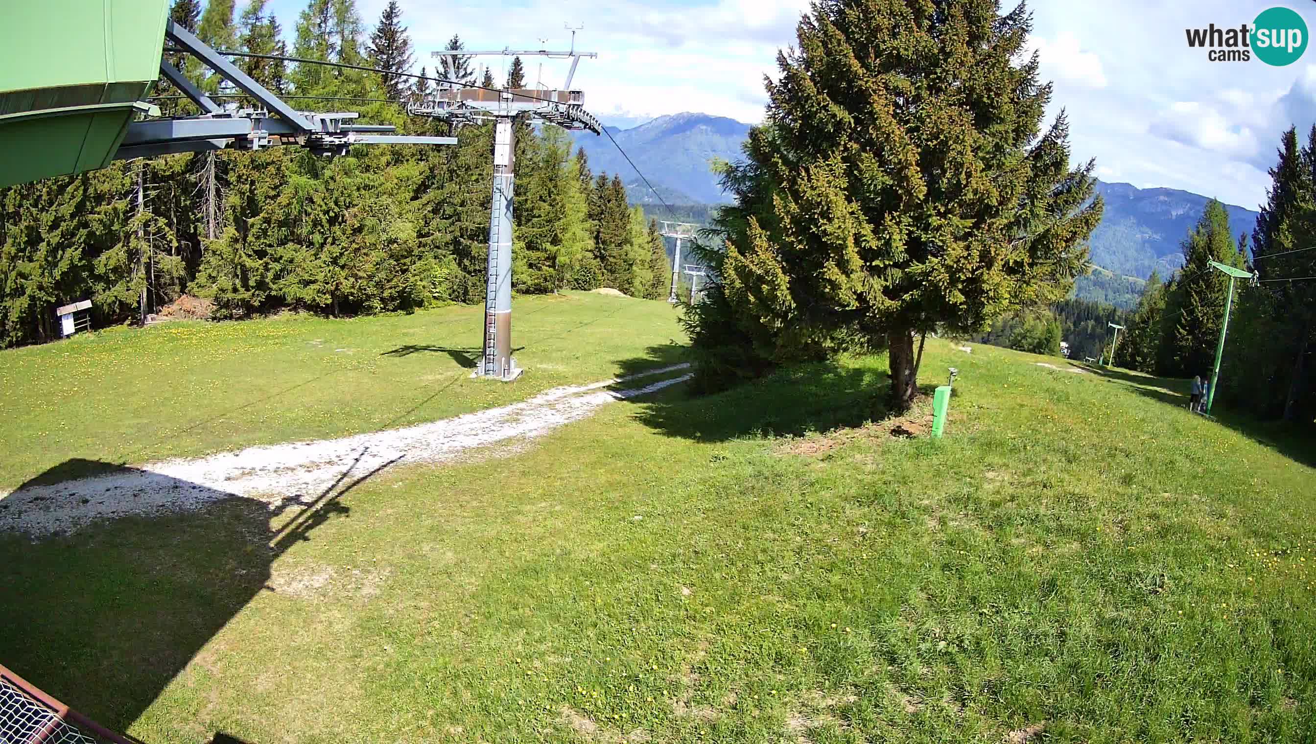Smušišče Cerkno spletna kamera Lom zgornja proga