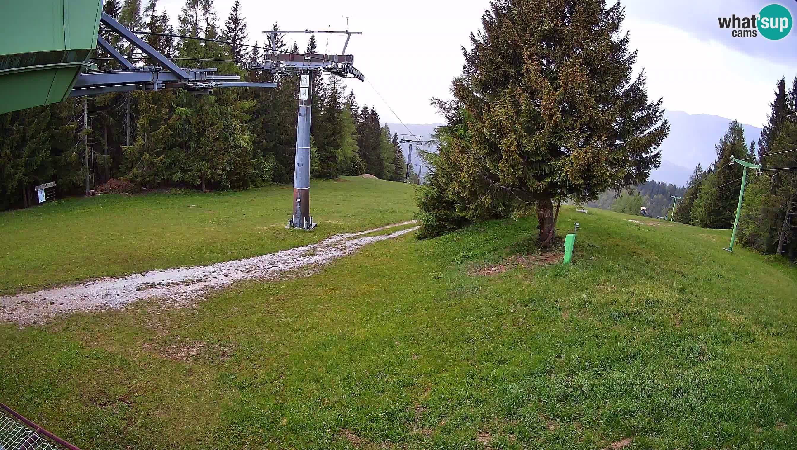 Smušišče Cerkno spletna kamera Lom zgornja proga