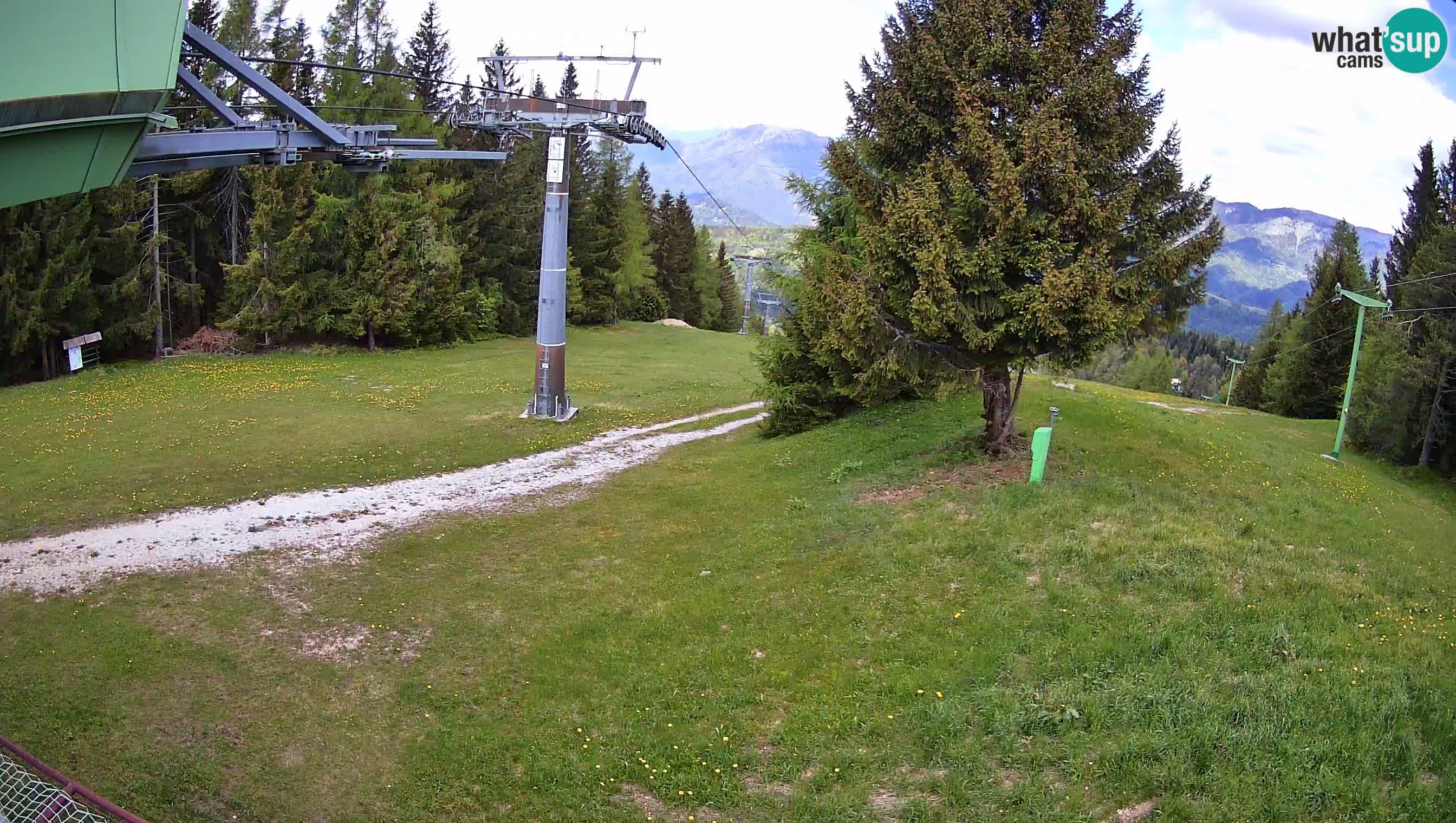 Smušišče Cerkno spletna kamera Lom zgornja proga