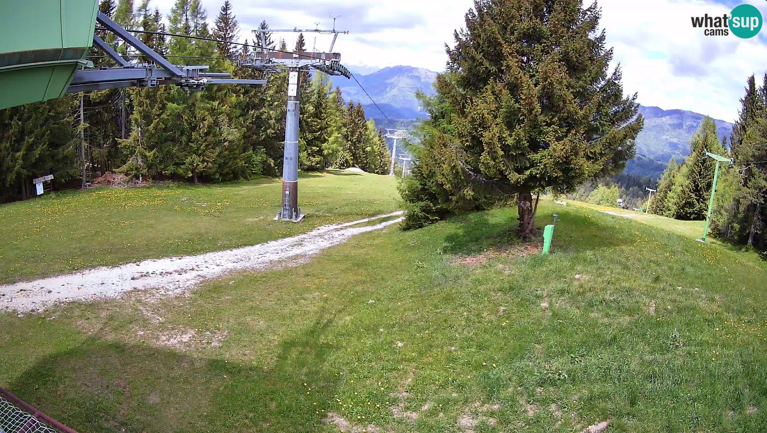 Smušišče Cerkno spletna kamera Lom zgornja proga