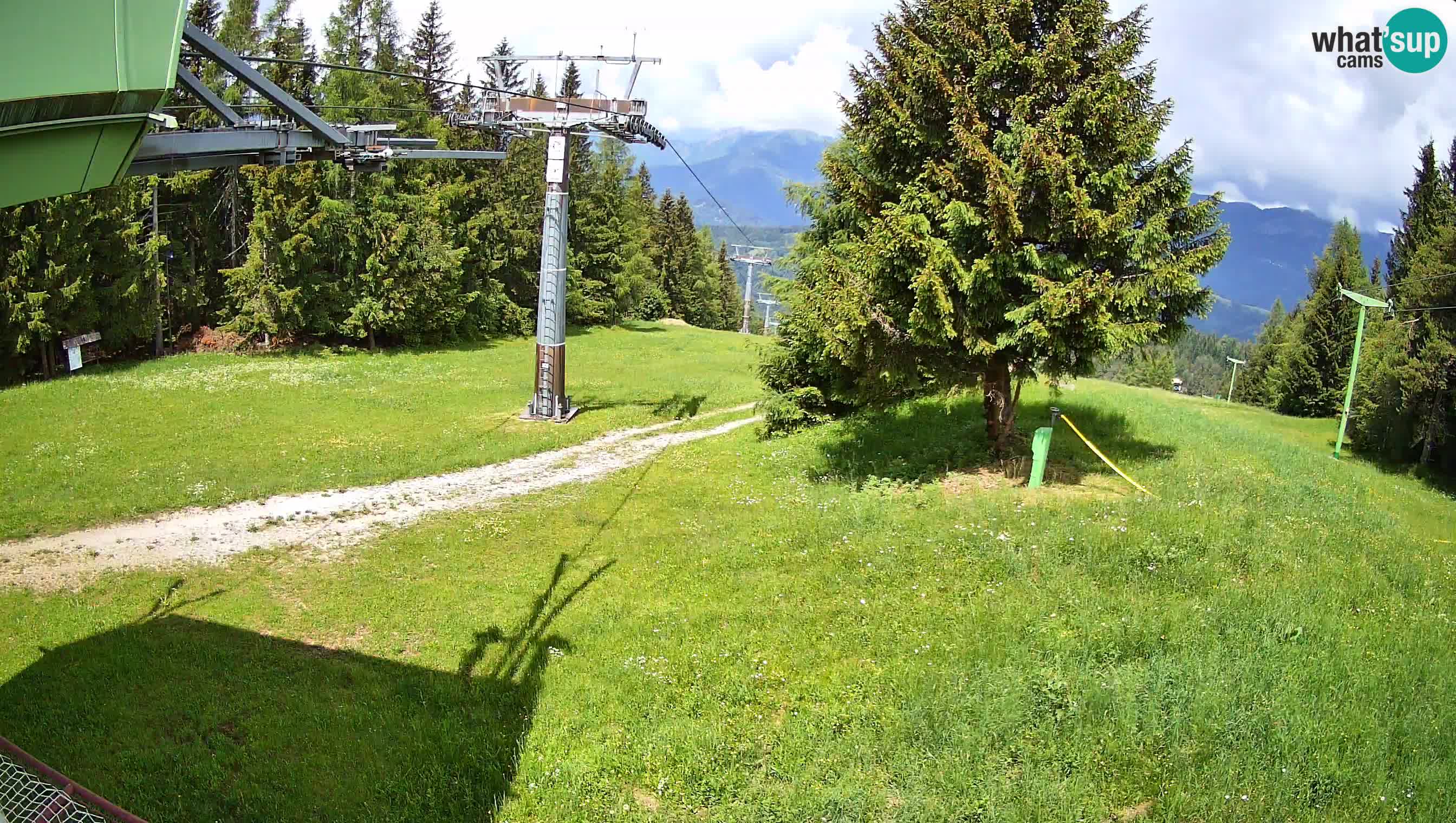 Smušišče Cerkno spletna kamera Lom zgornja proga