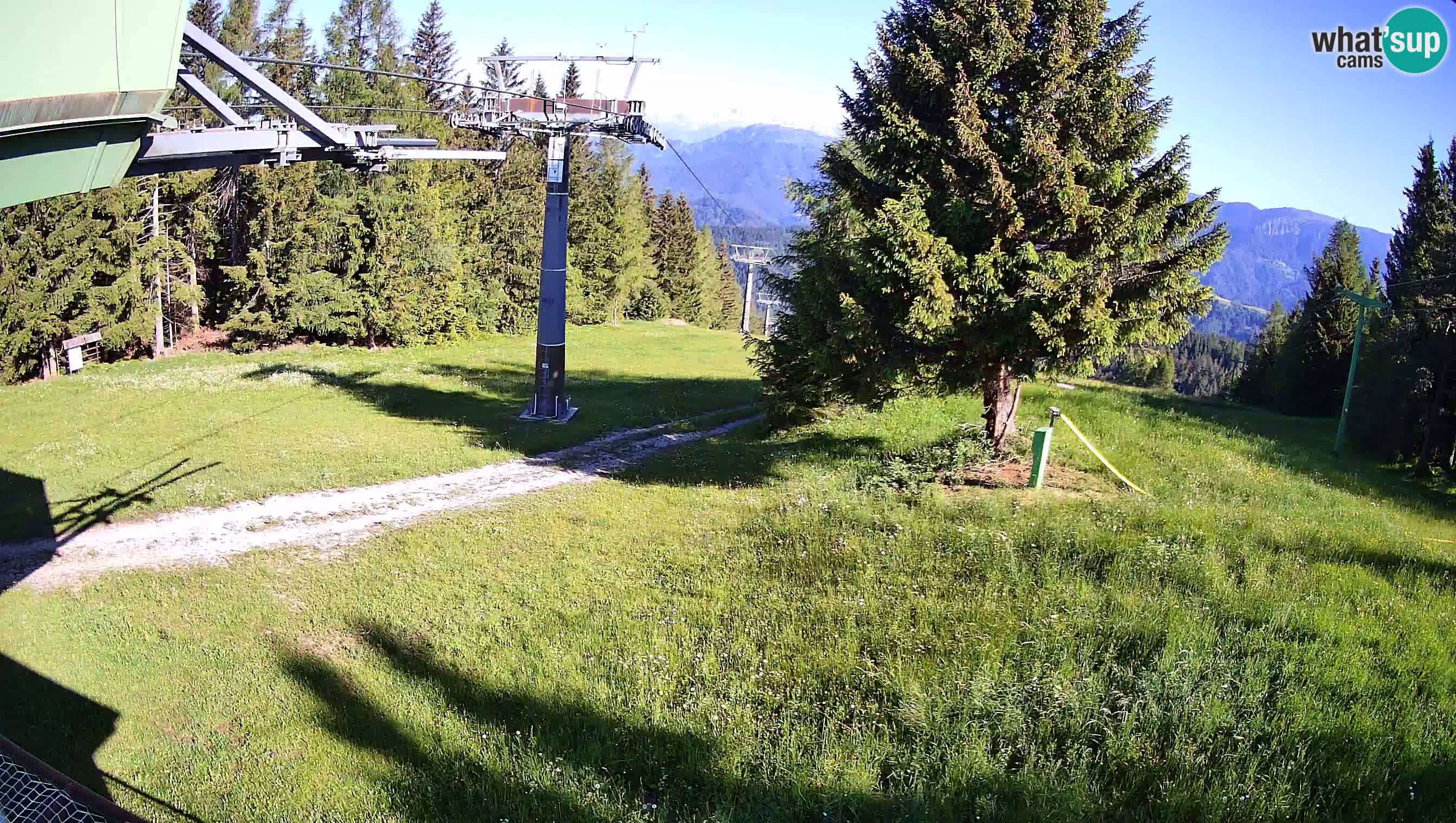Smušišče Cerkno spletna kamera Lom zgornja proga