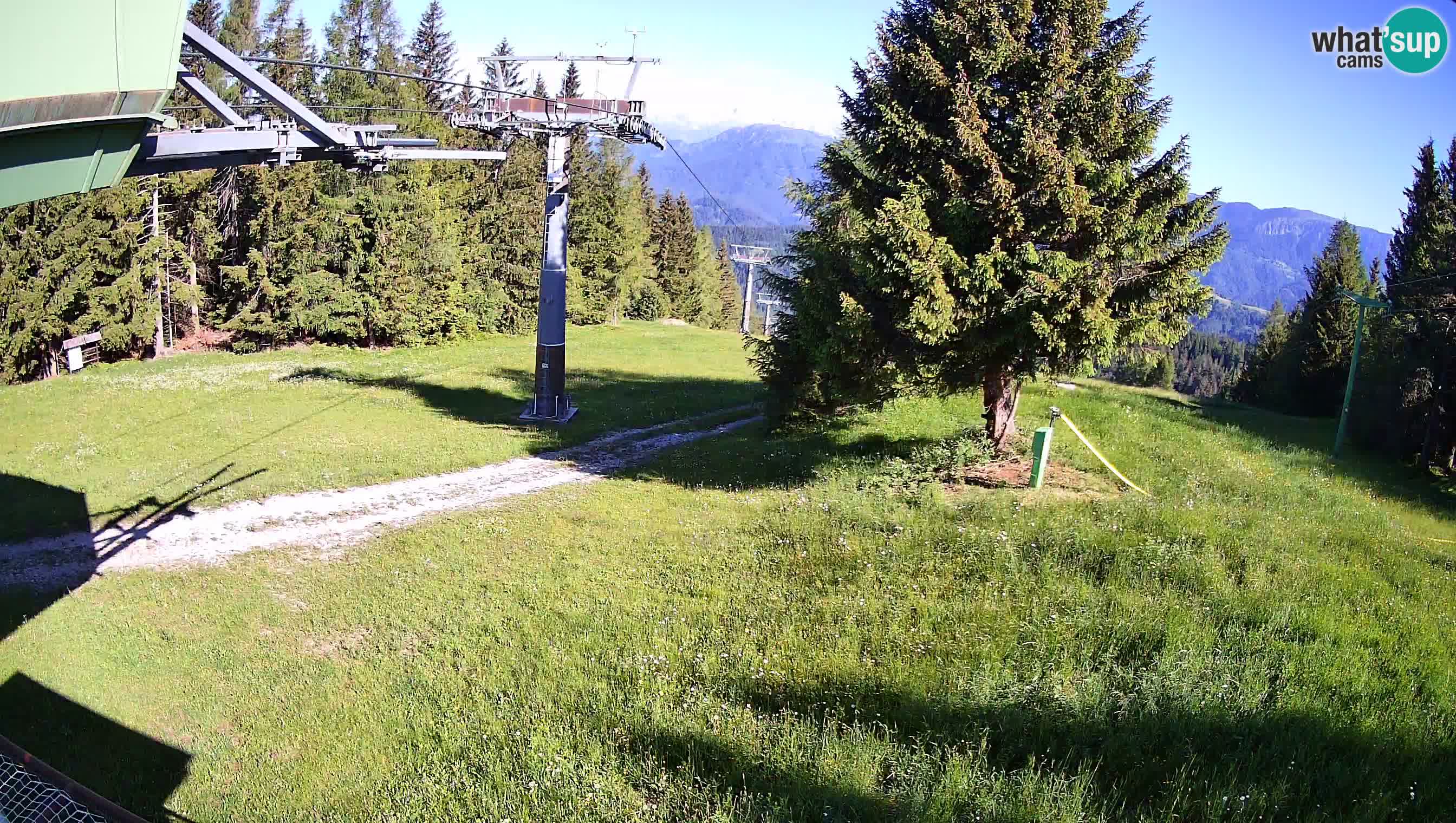 Smušišče Cerkno spletna kamera Lom zgornja proga