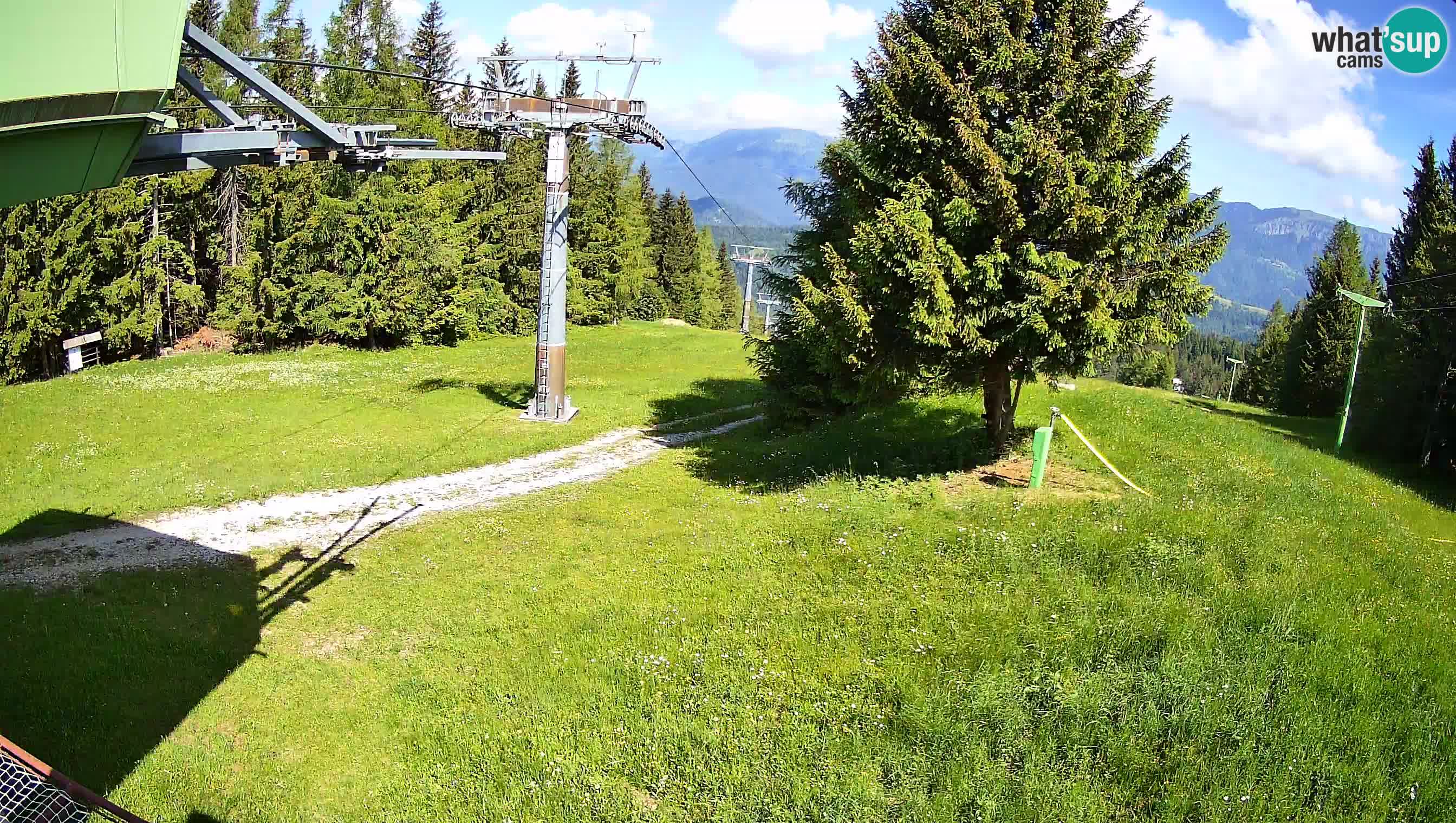 Smušišče Cerkno spletna kamera Lom zgornja proga