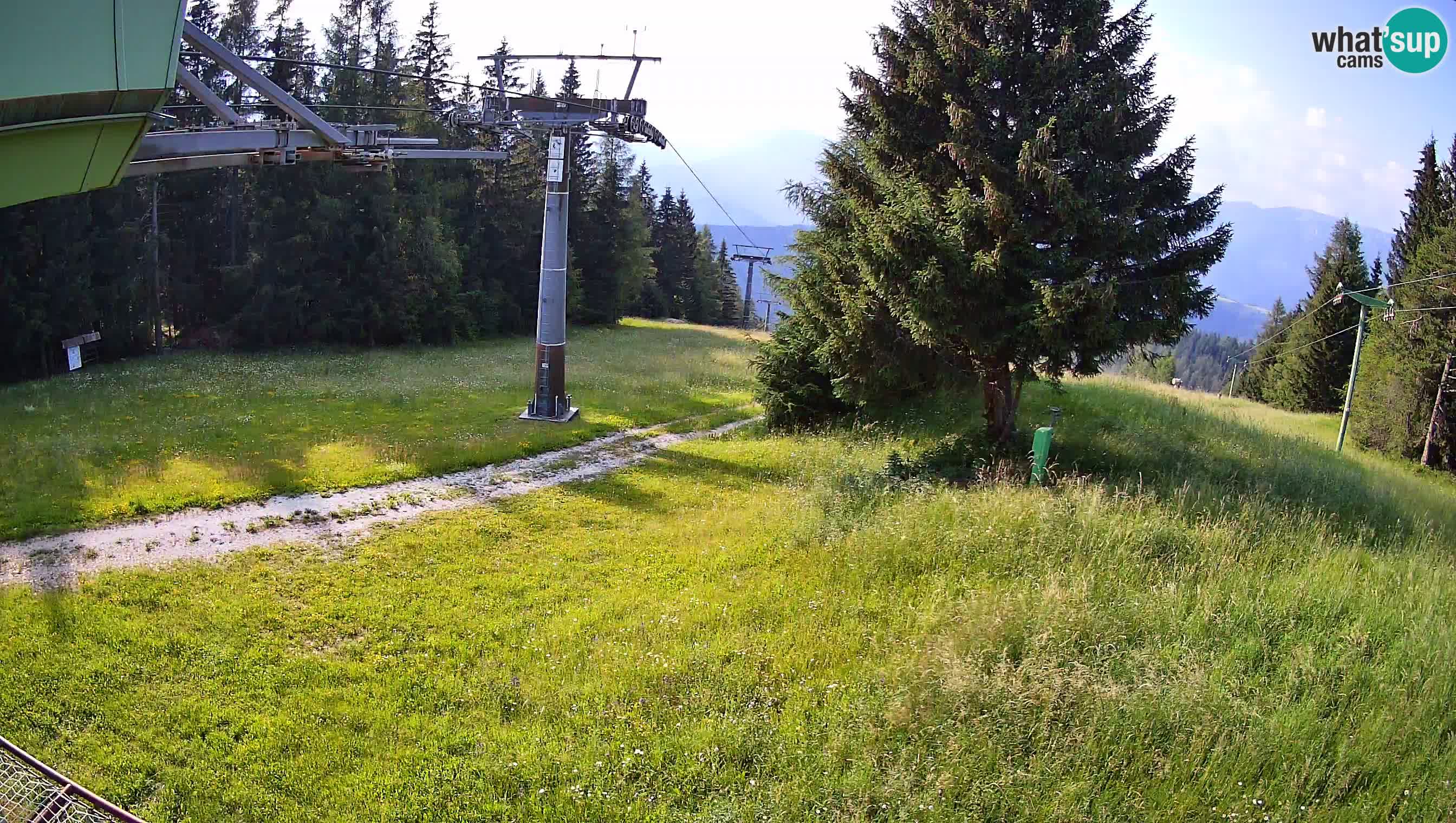 Smušišče Cerkno spletna kamera Lom zgornja proga
