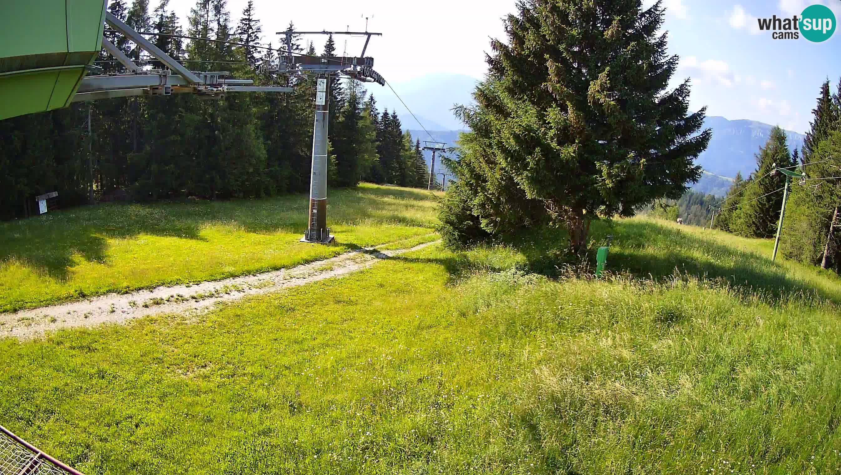 Smušišče Cerkno spletna kamera Lom zgornja proga