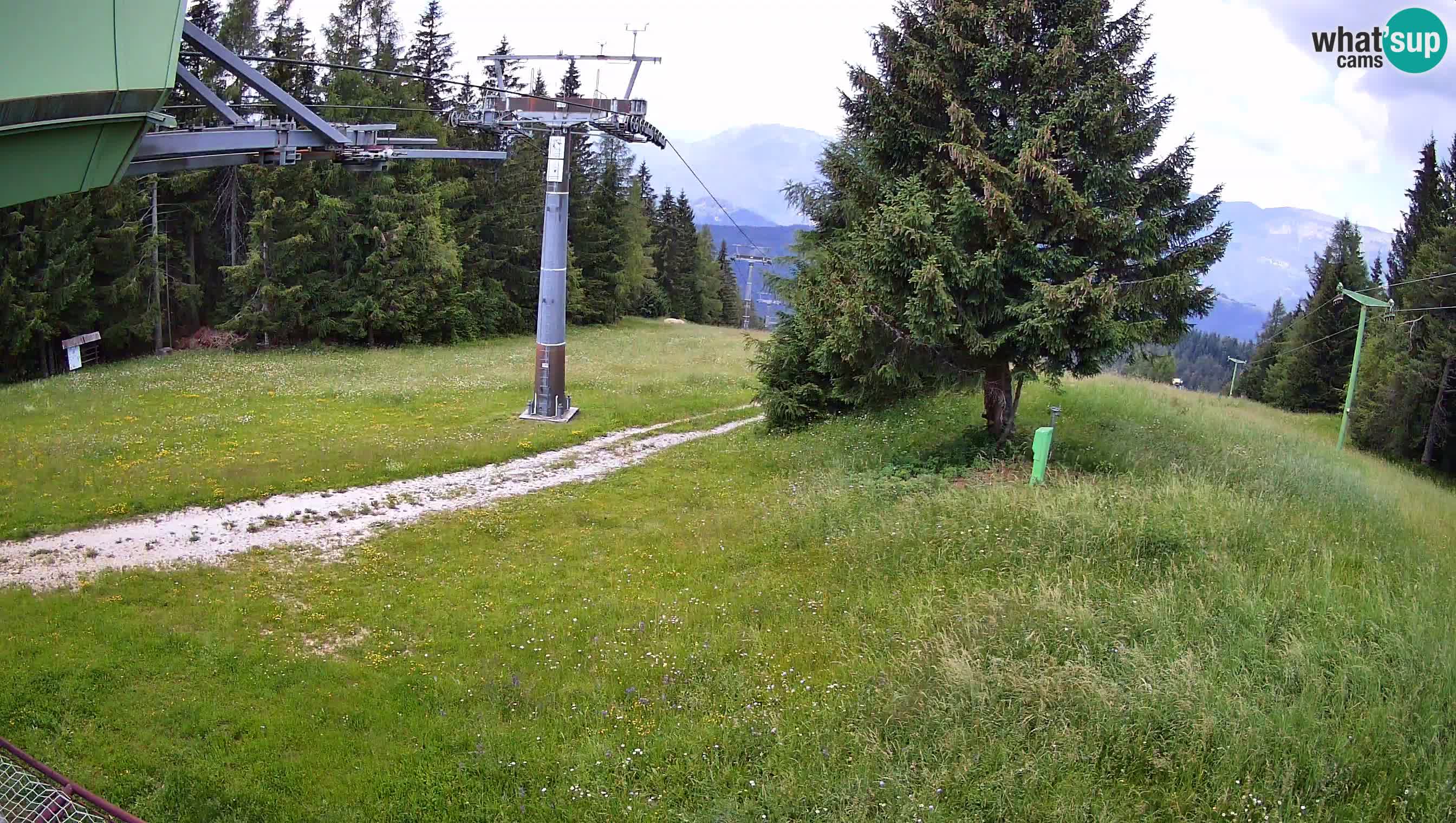Smušišče Cerkno spletna kamera Lom zgornja proga