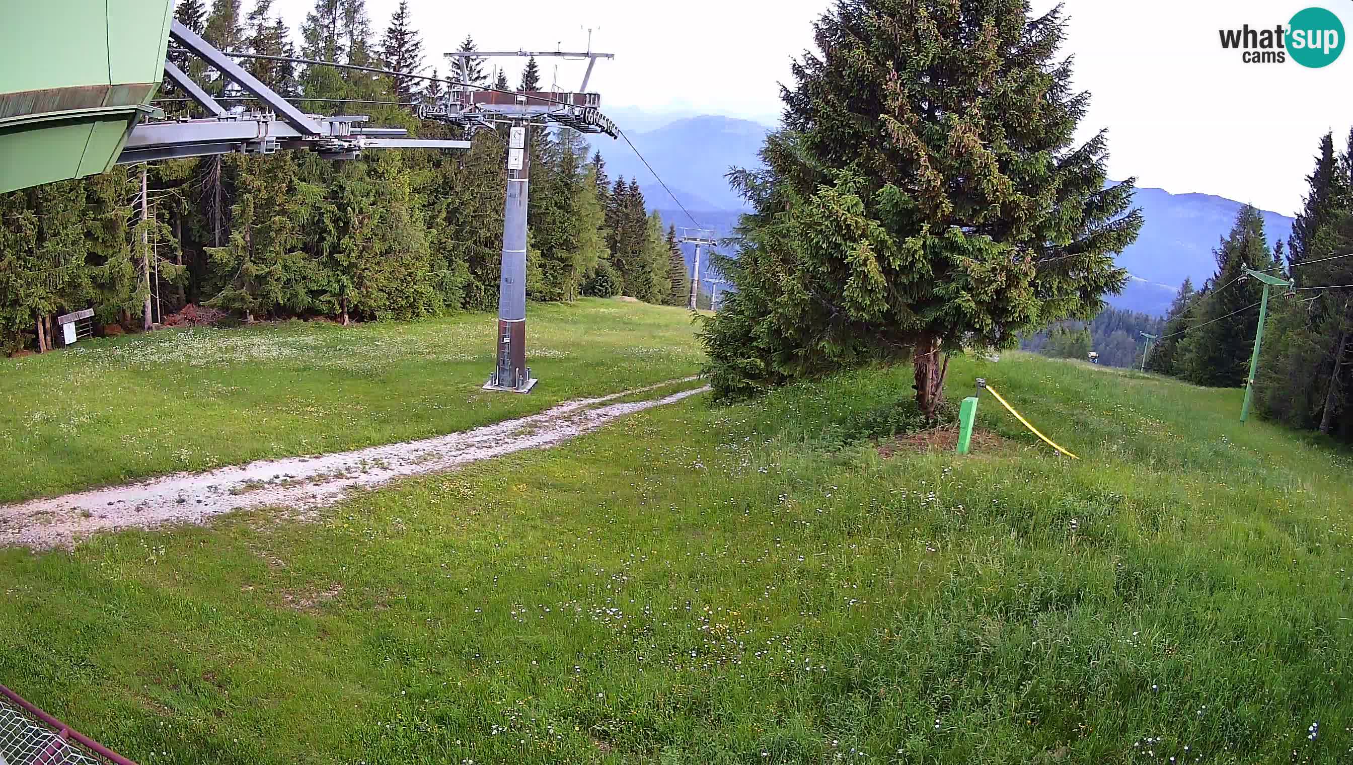 Smušišče Cerkno spletna kamera Lom zgornja proga