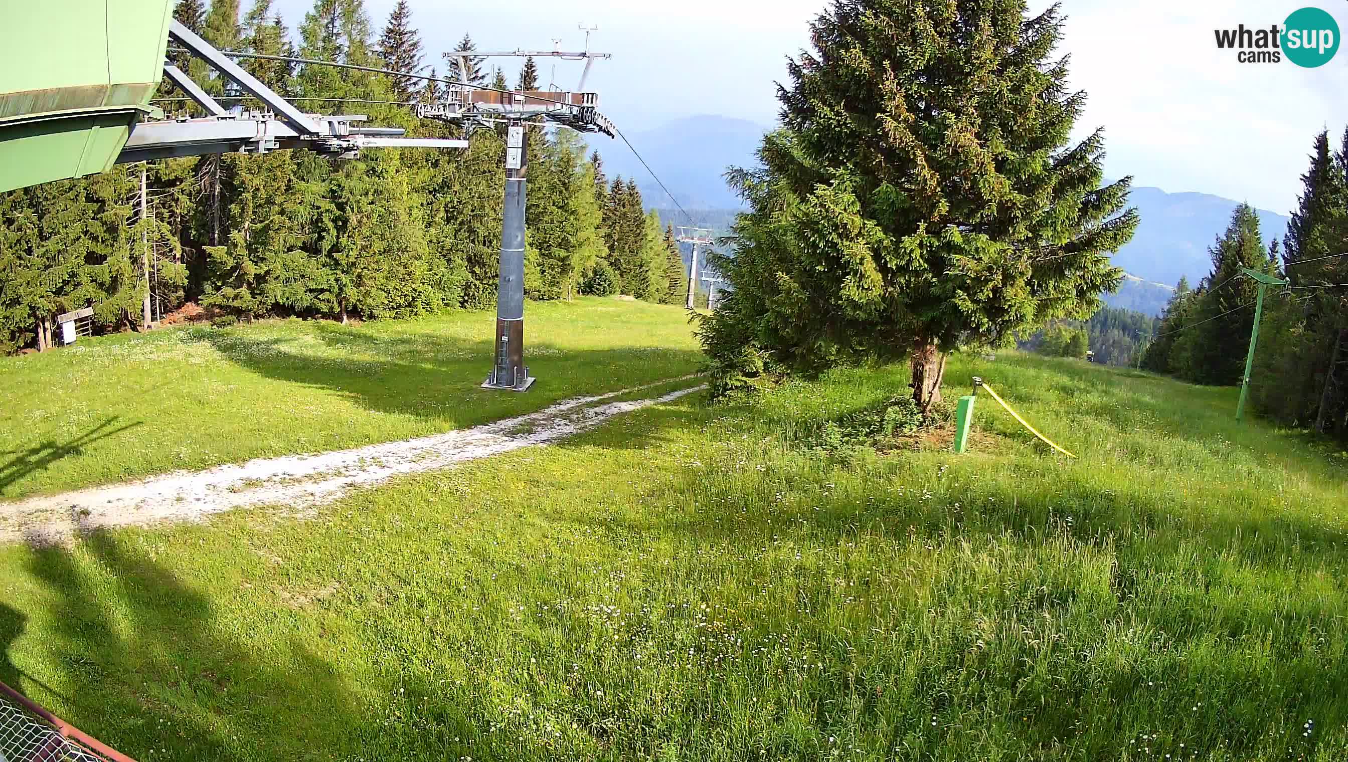 Smušišče Cerkno spletna kamera Lom zgornja proga