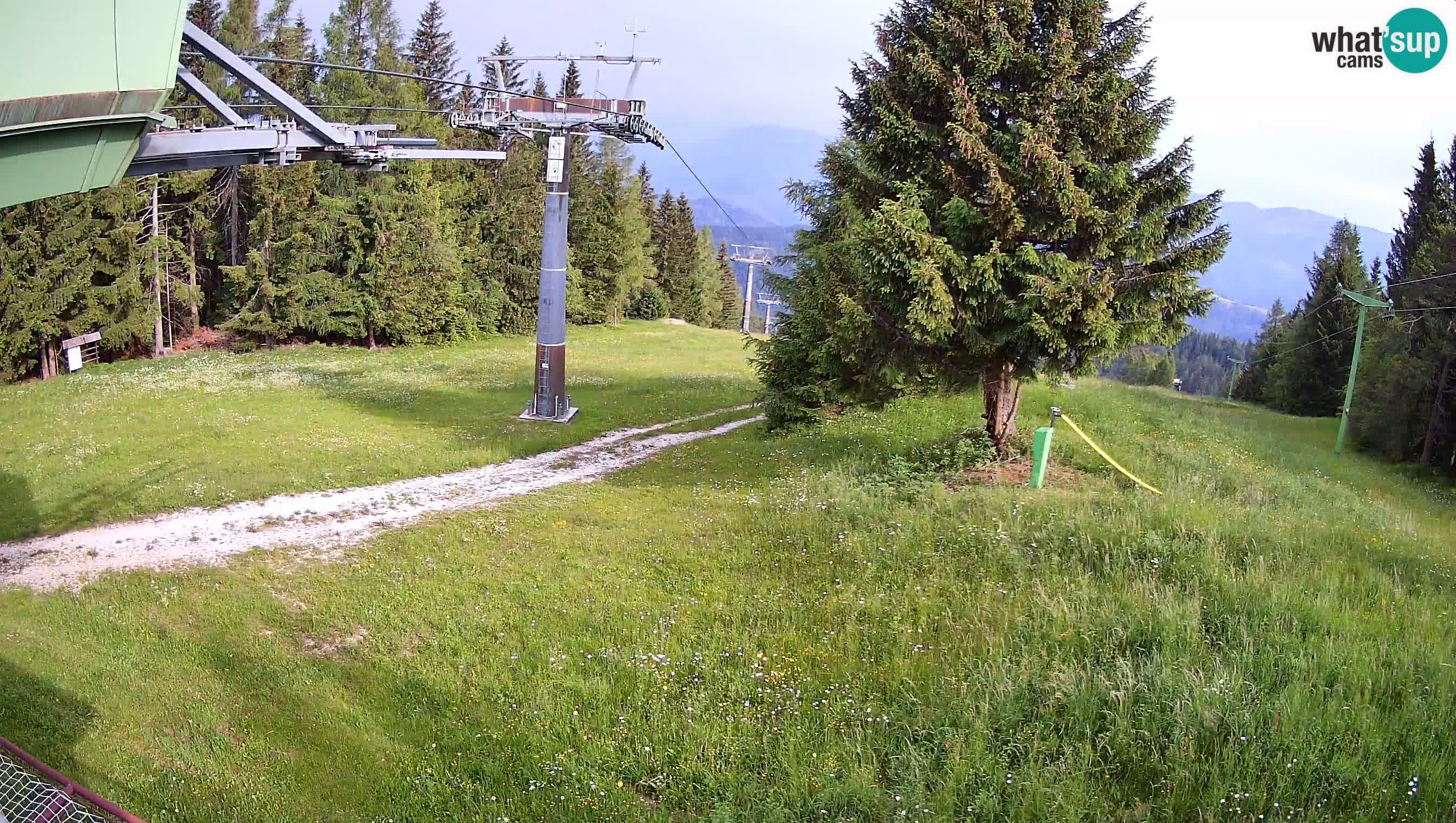 Smušišče Cerkno spletna kamera Lom zgornja proga